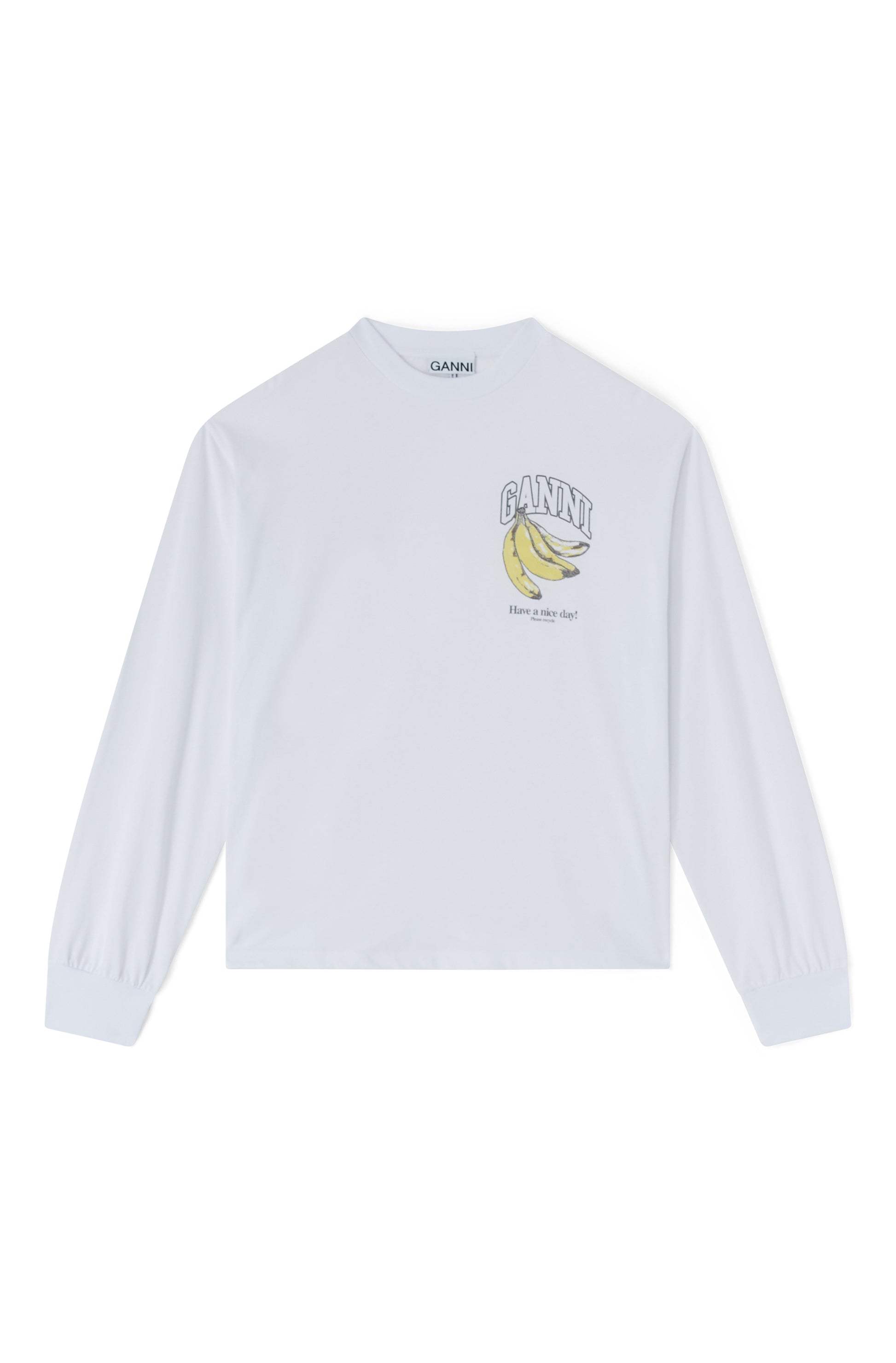 Longsleeve white logo banana