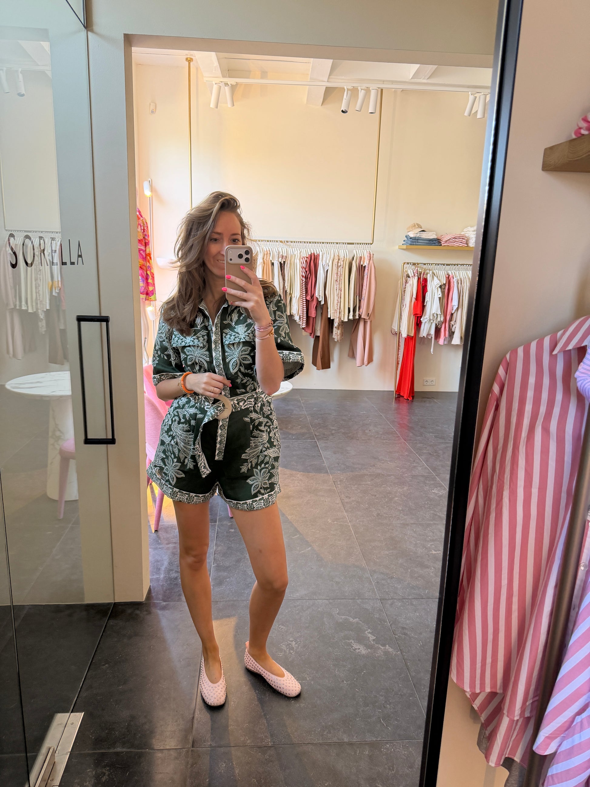 Jumpsuit Miranda short green