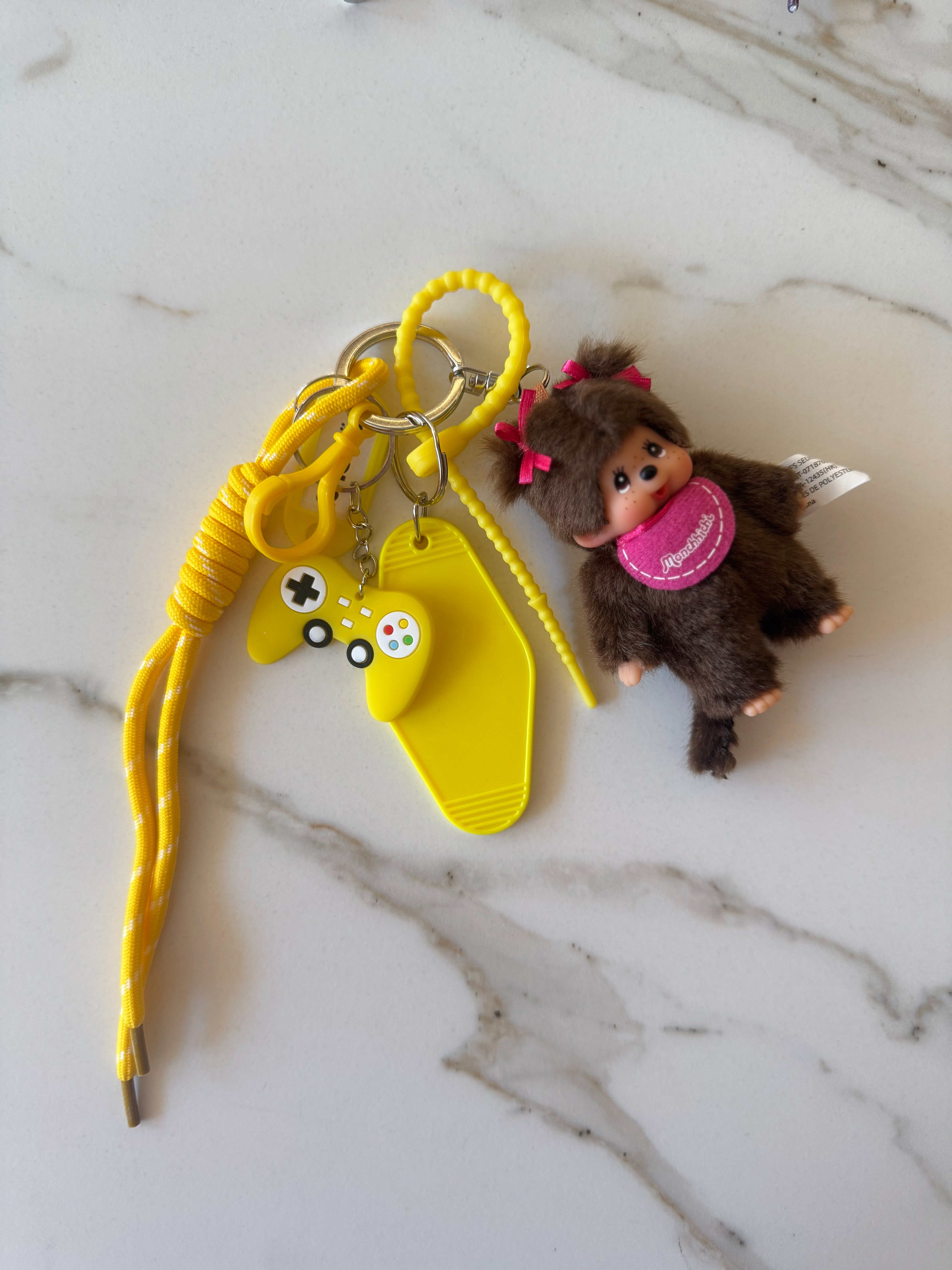 Bag charm Monchichi yellow