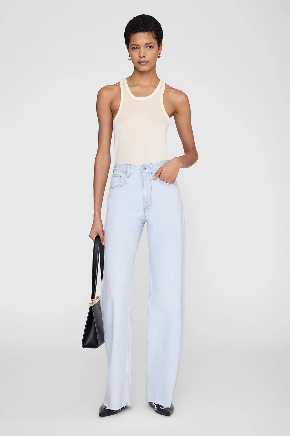 Image of Lewis light washed blue denim