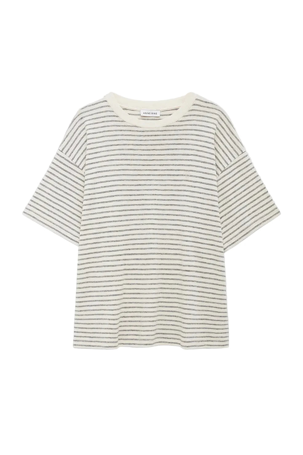 Tee Cade black ivory stripe