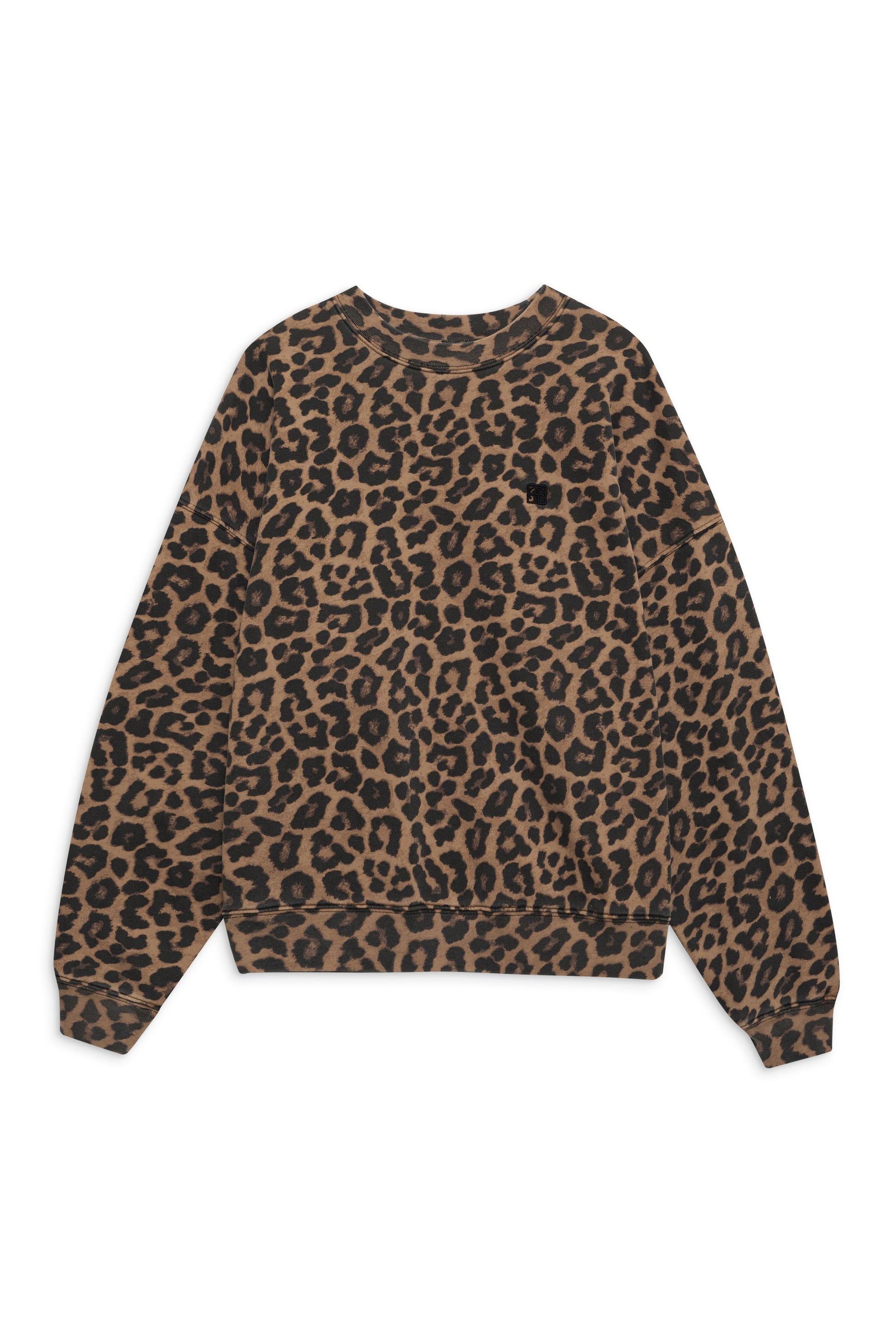 Sweater Miles black/brown leopard
