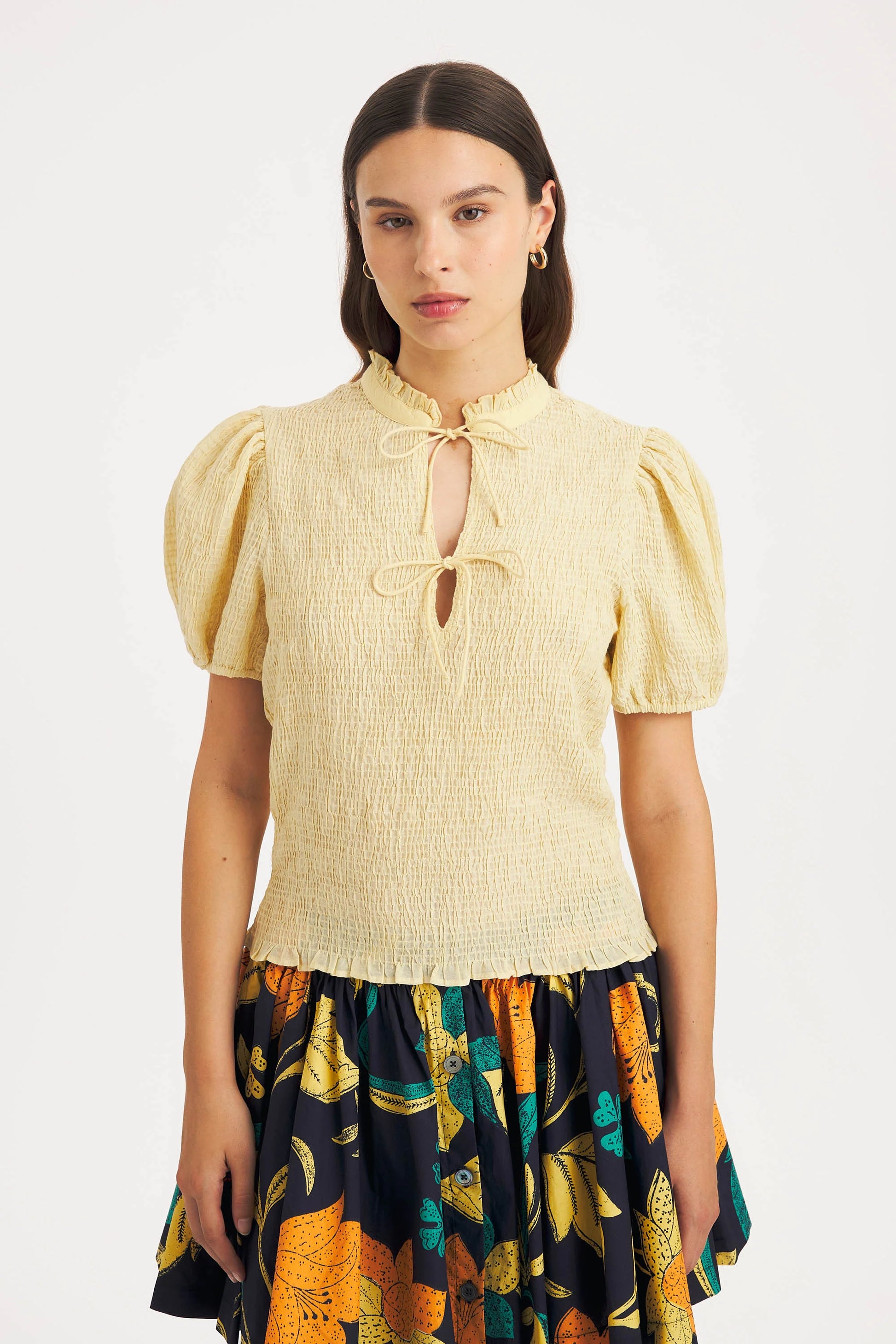 Blouse Angela smoch soft yellow