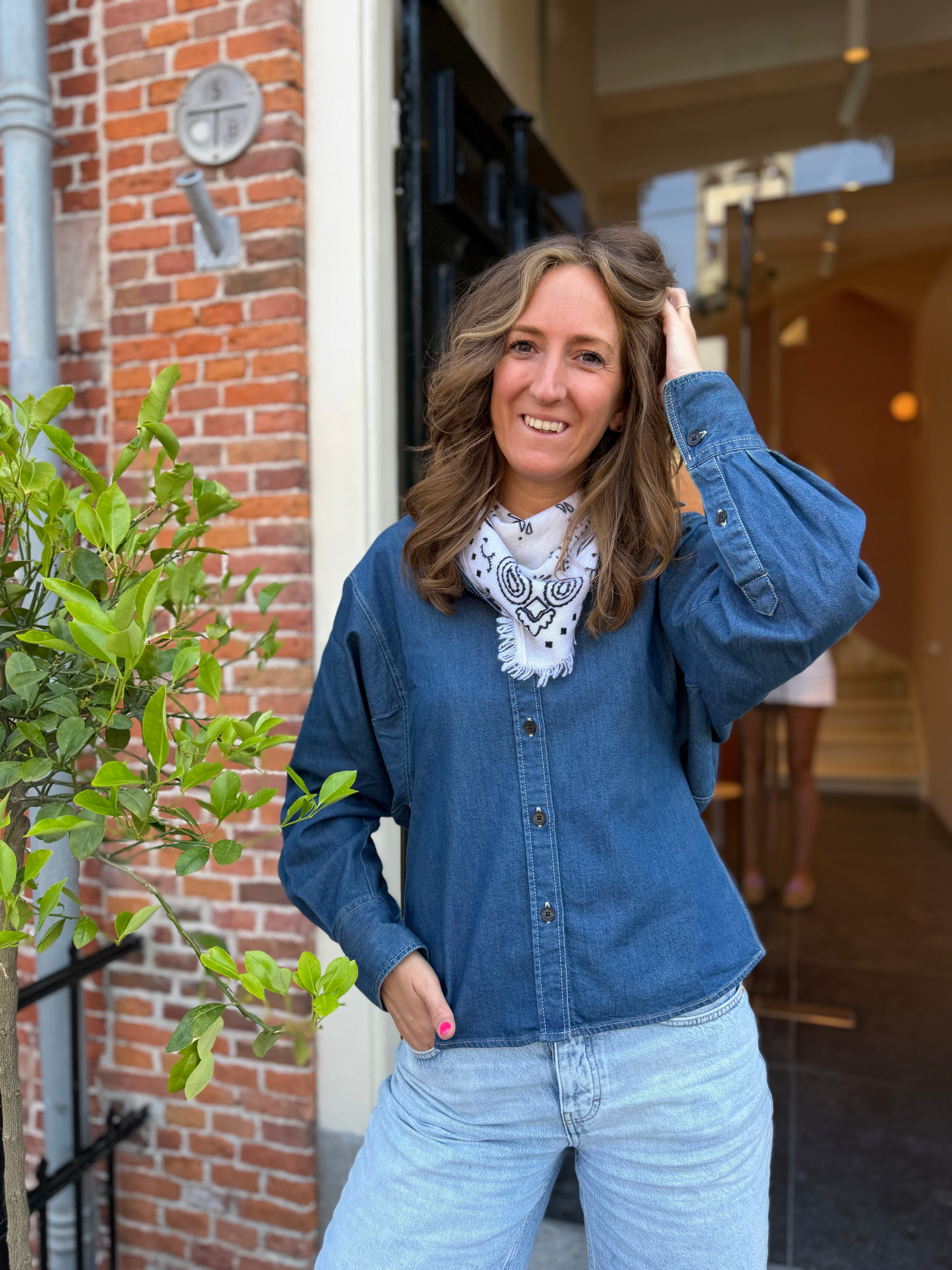 Image of Bandana cashmere ecru