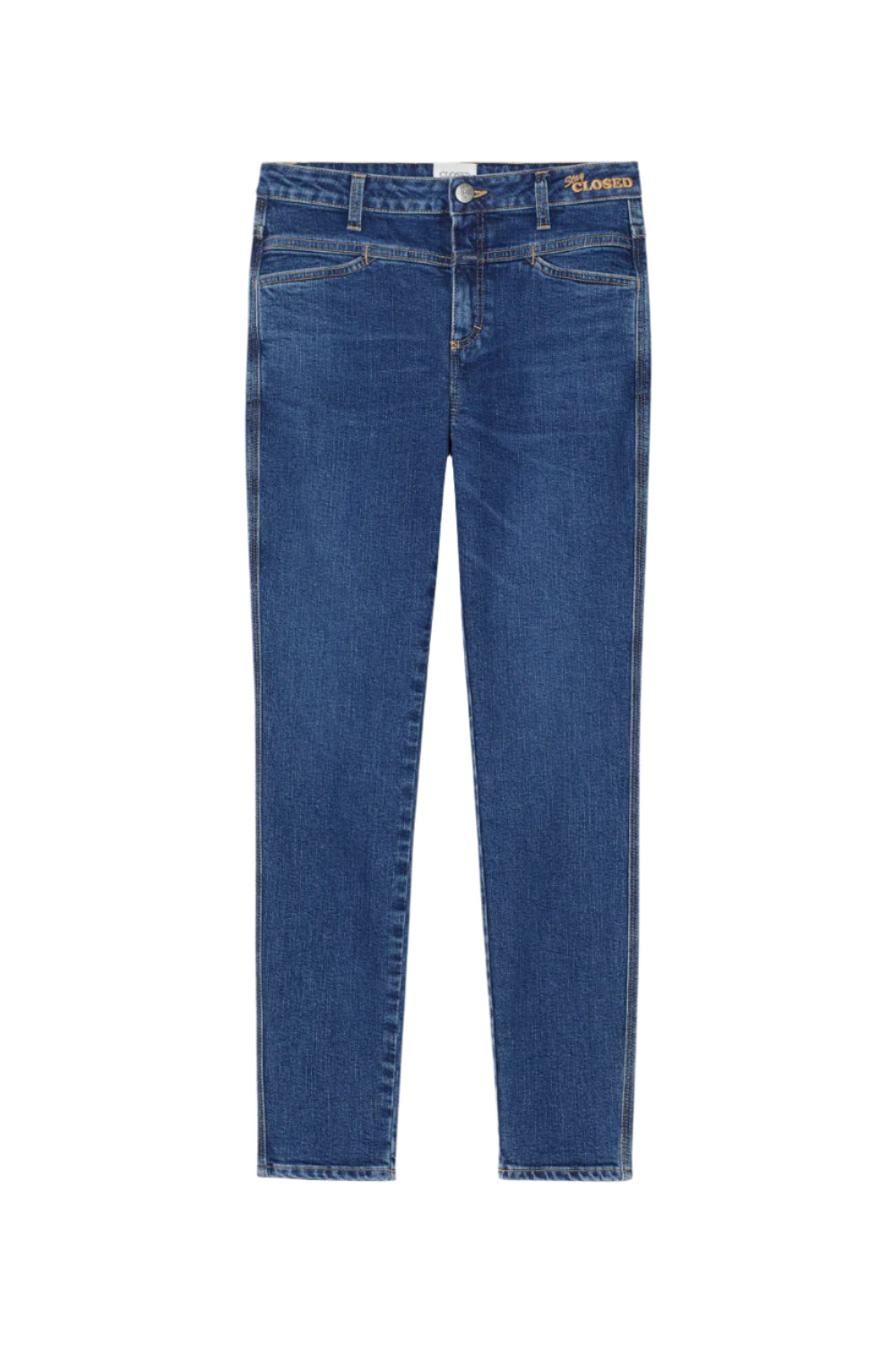 Skinny pusher mid blue stay Closed