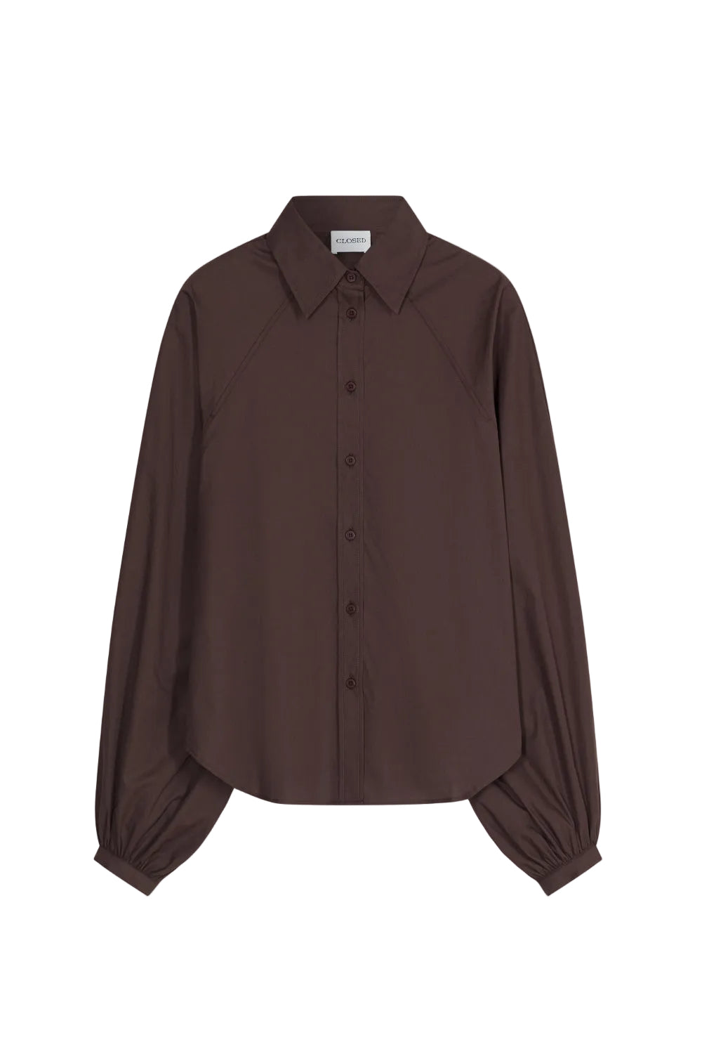 Blouse raglan mahagony brown