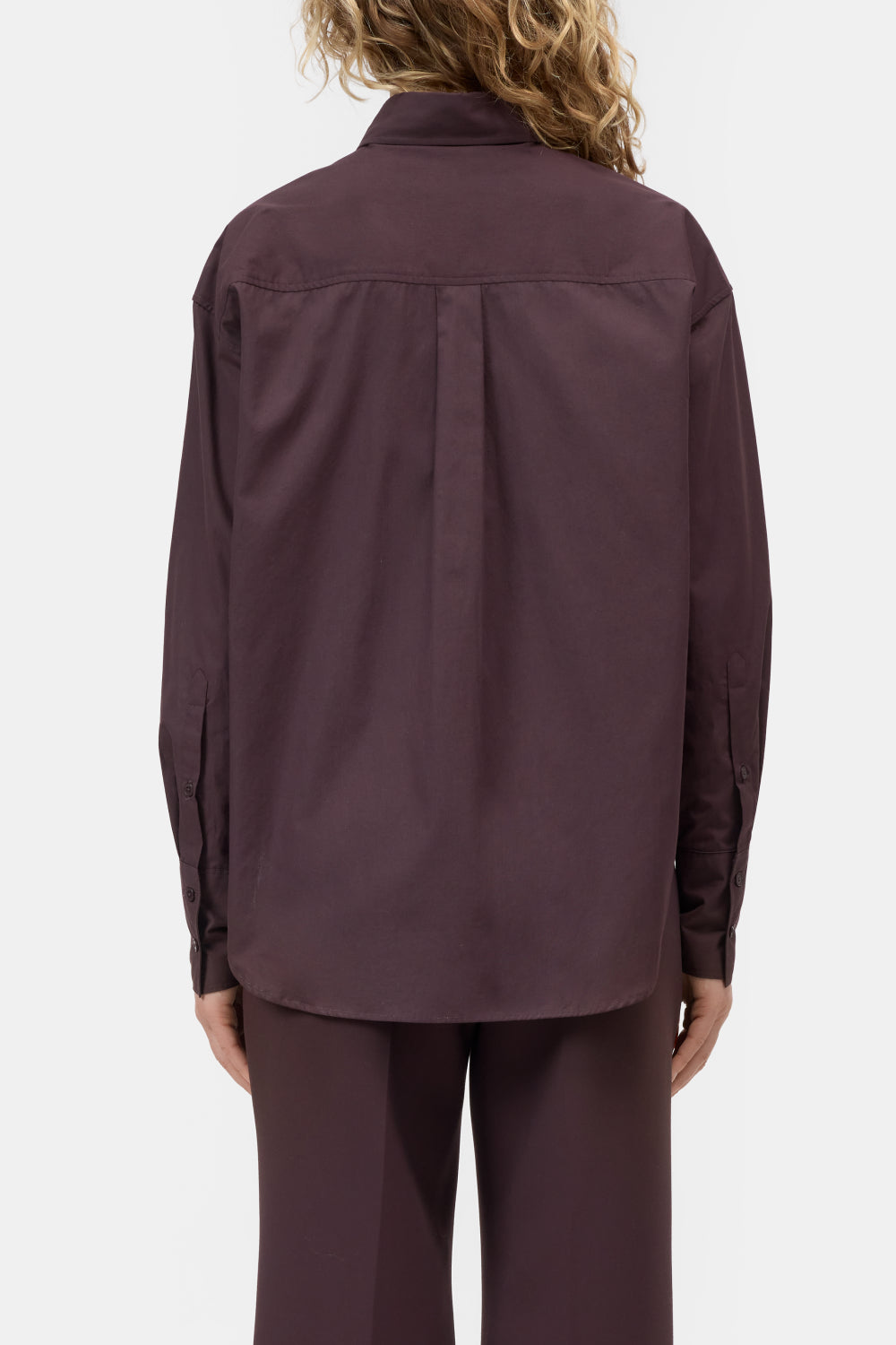 Blouse wrap cinder brown