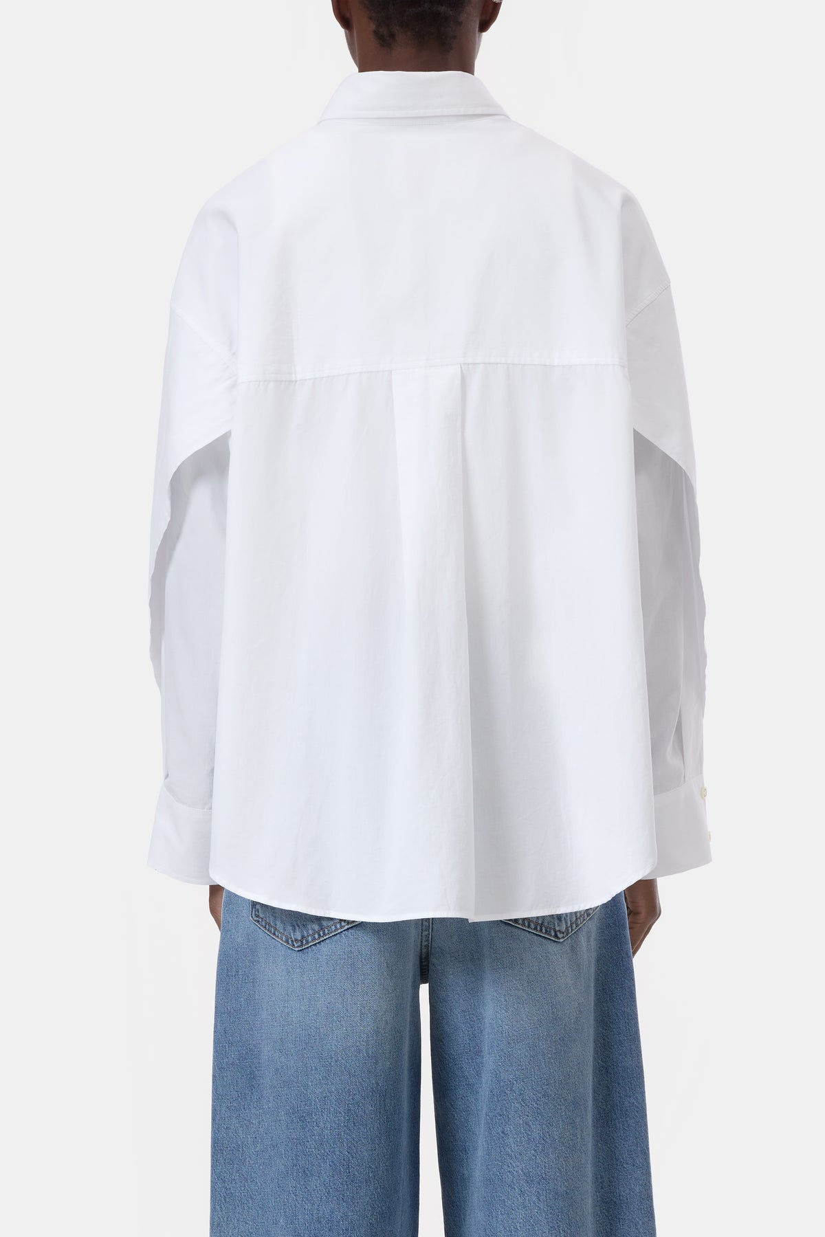 Blouse overlay detail white