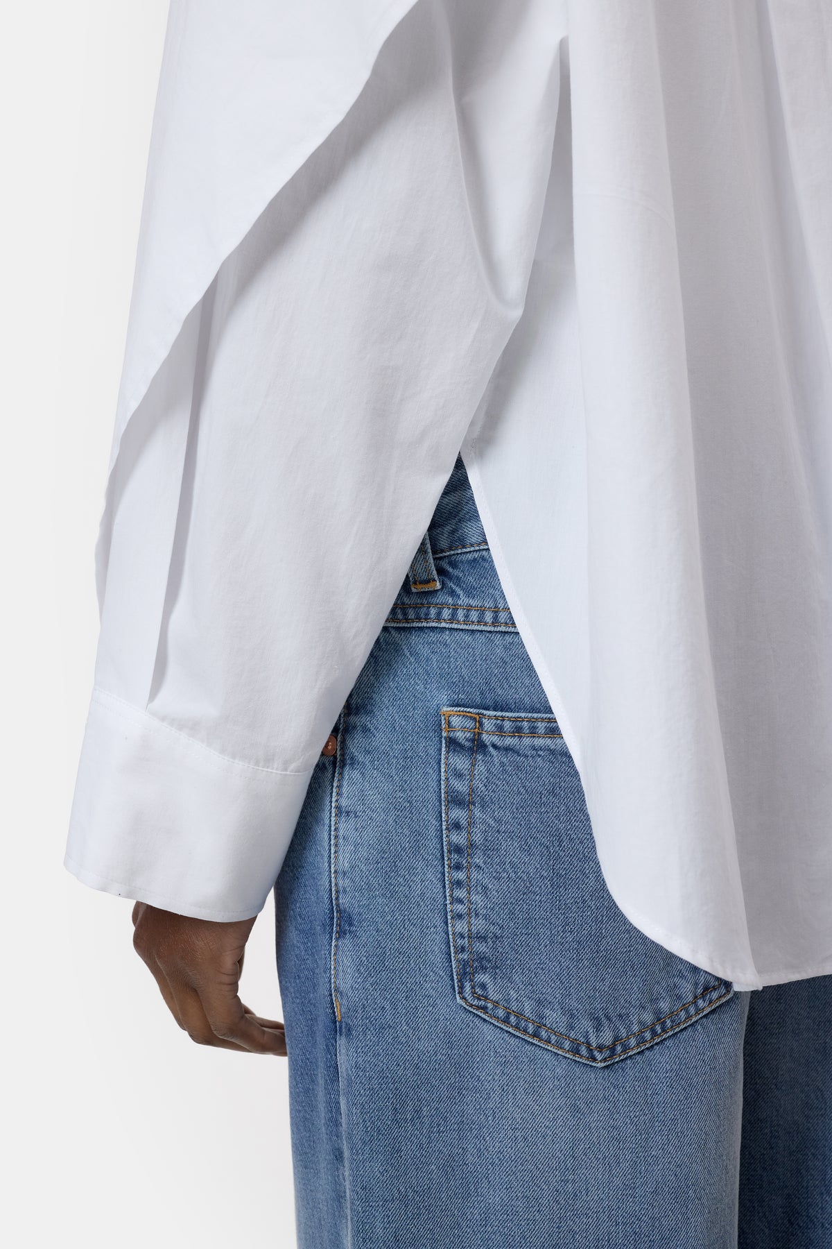 Blouse overlay detail white