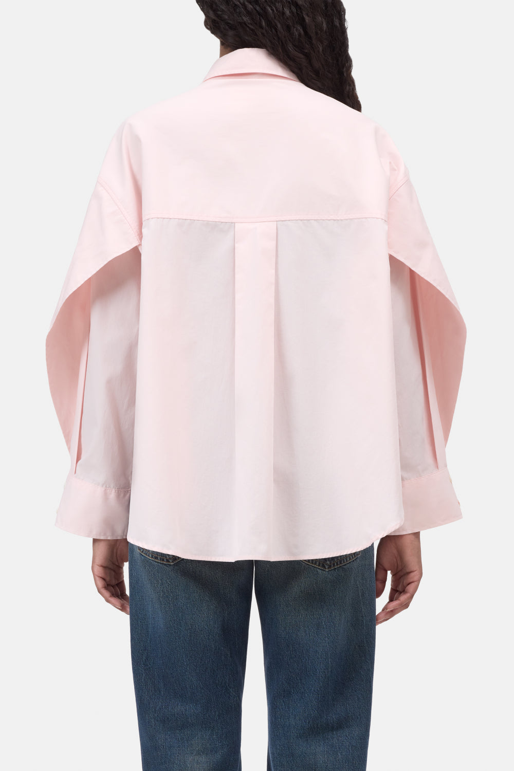 Blouse overlay detail pink