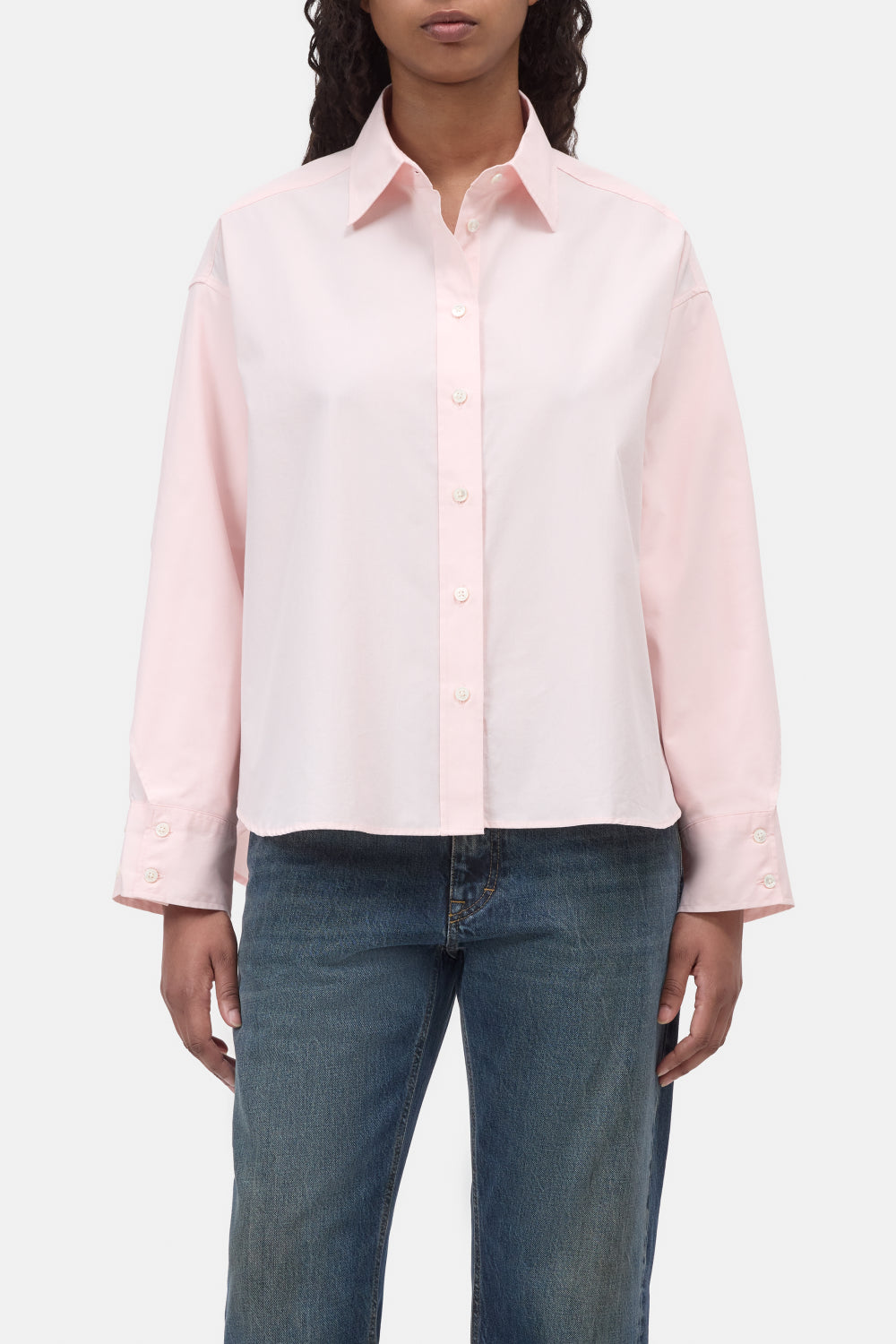 Blouse overlay detail pink