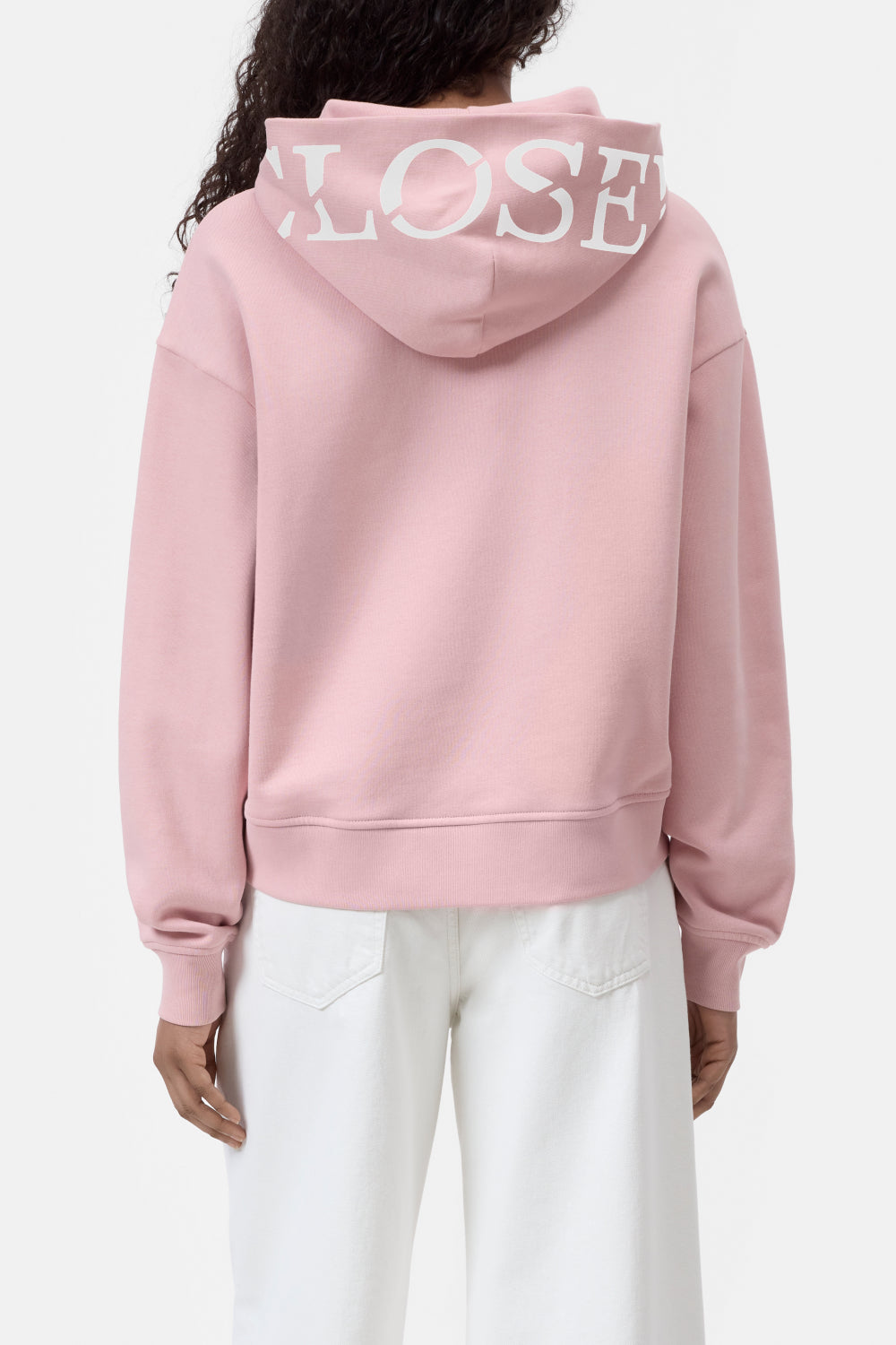 Image of Sweater hooded powder pink