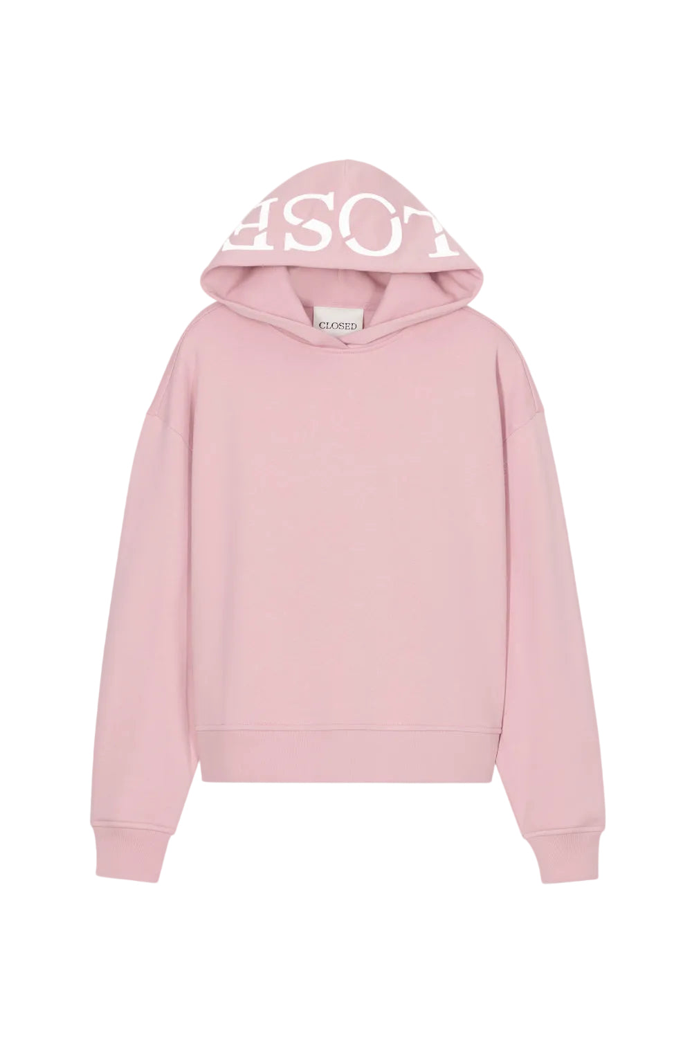 Sweater hooded powder pink