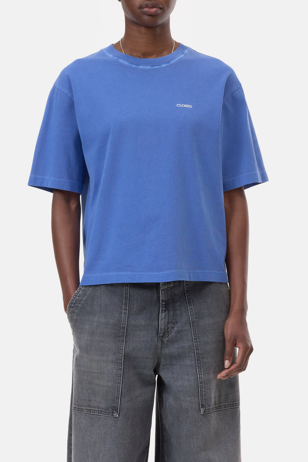 Tee logo galaxy blue