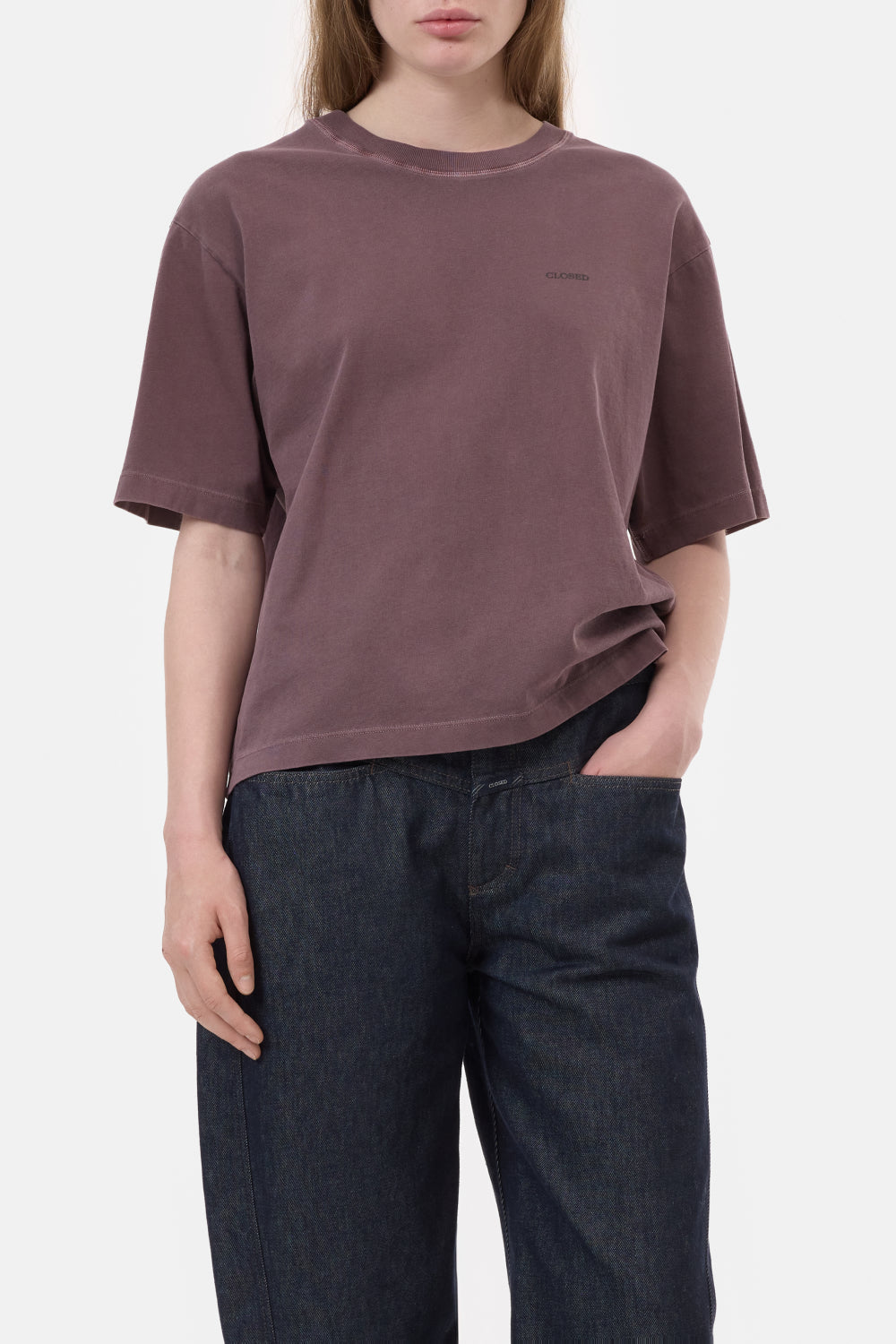 Tee logo burgundy