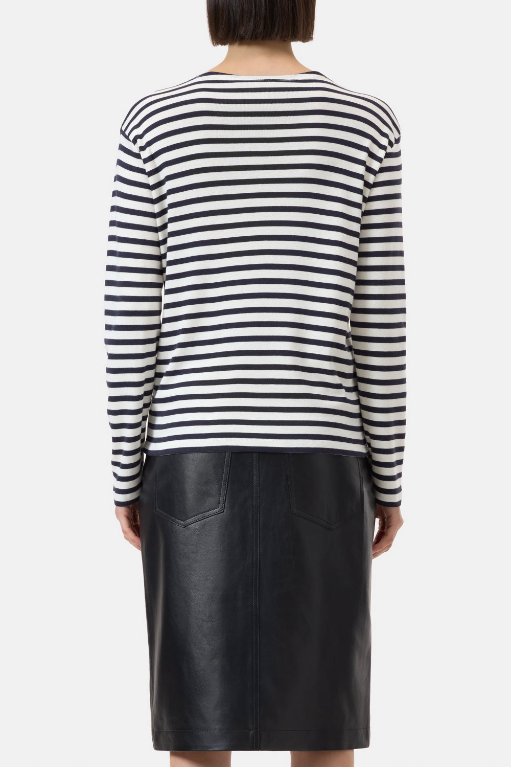Longsleeve stripe black/white
