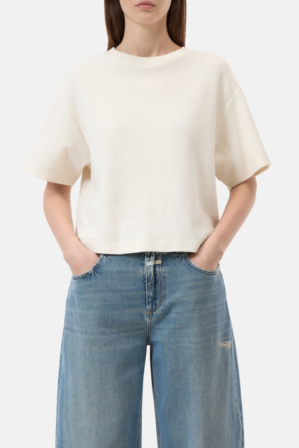Top back slit ivory