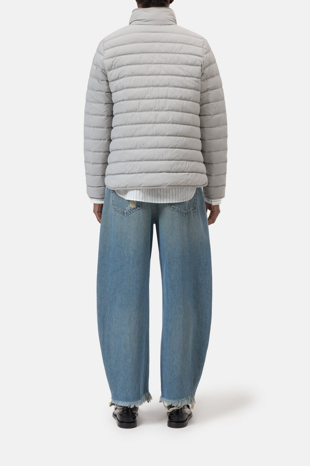Jacket quilted zip grey