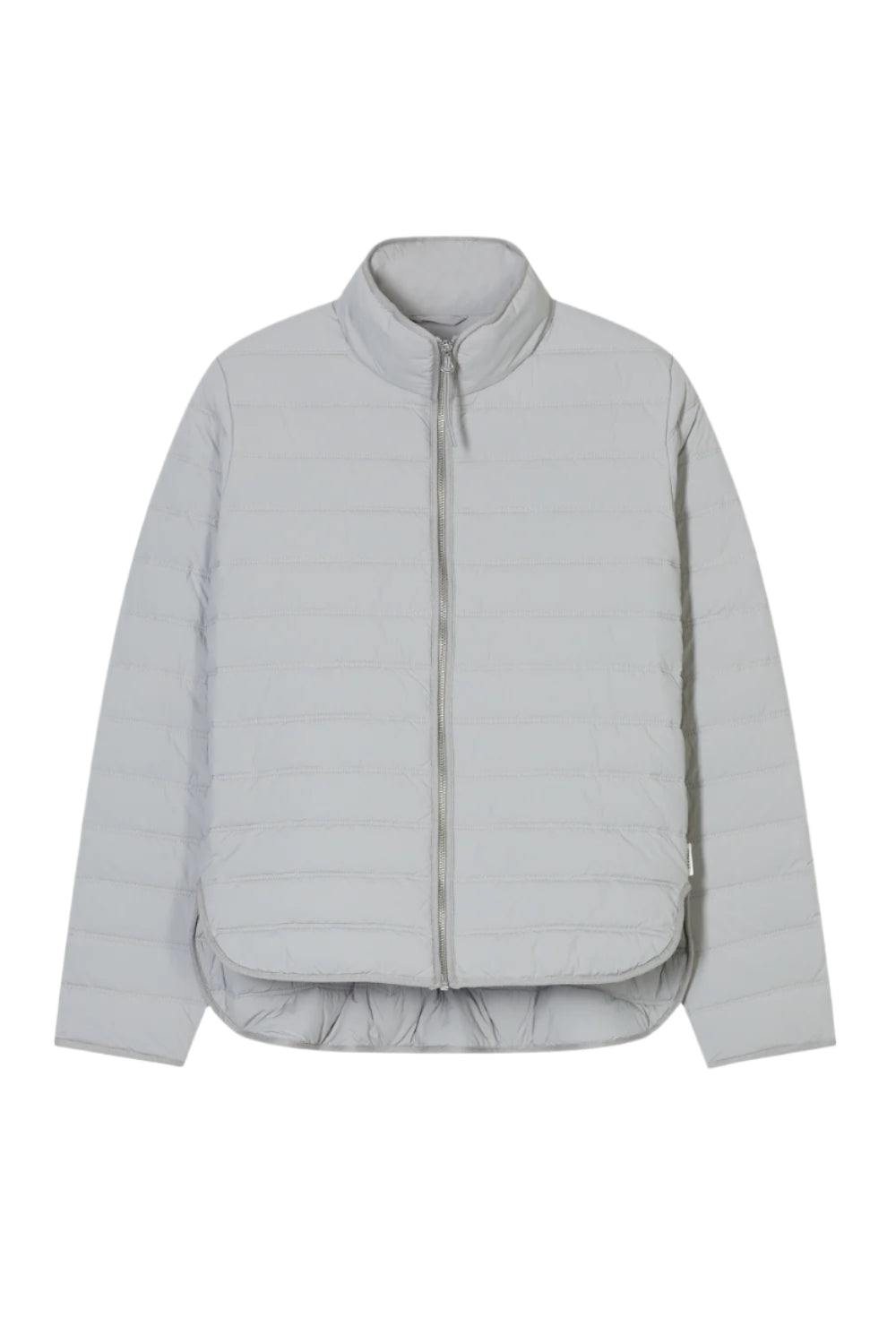Jacket quilted zip grey