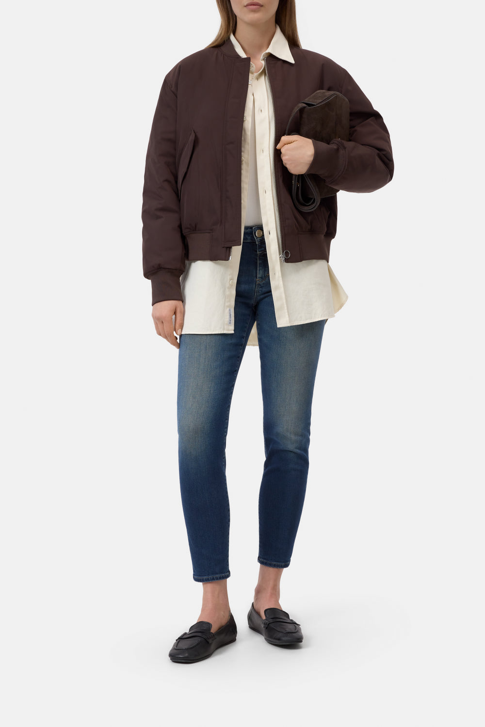 Blouson mahagony brown