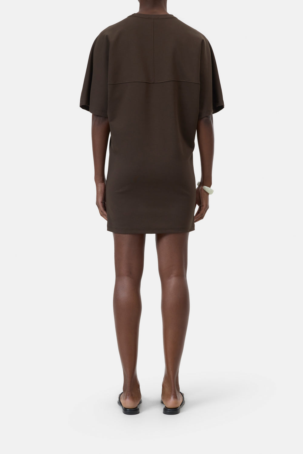 Dress deep yoke brown