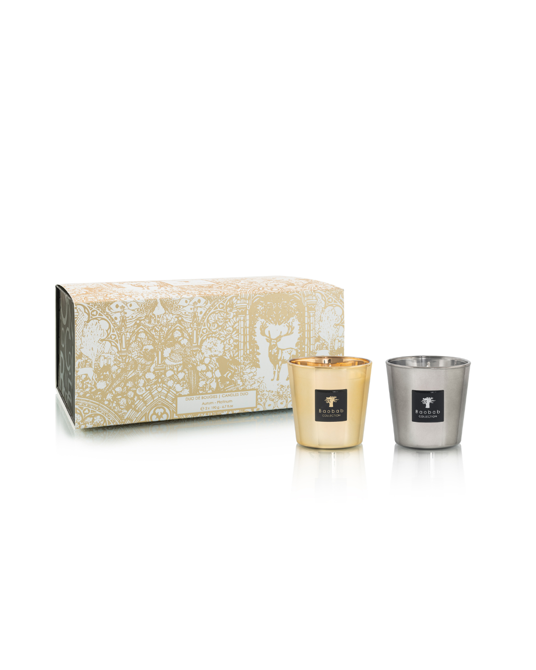 Image of Duo candle box Aurum & Platinum
