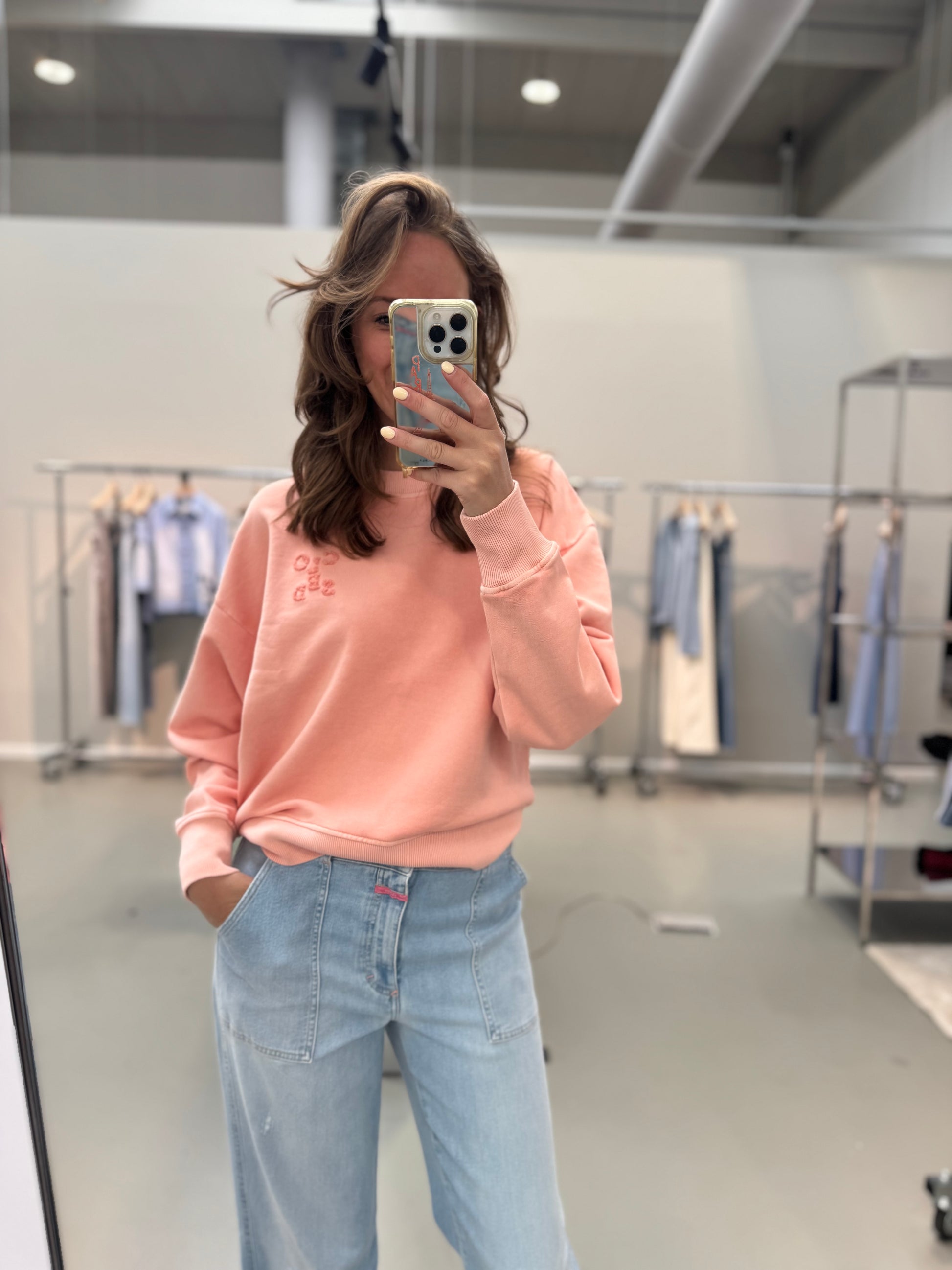 Sweater peach pink