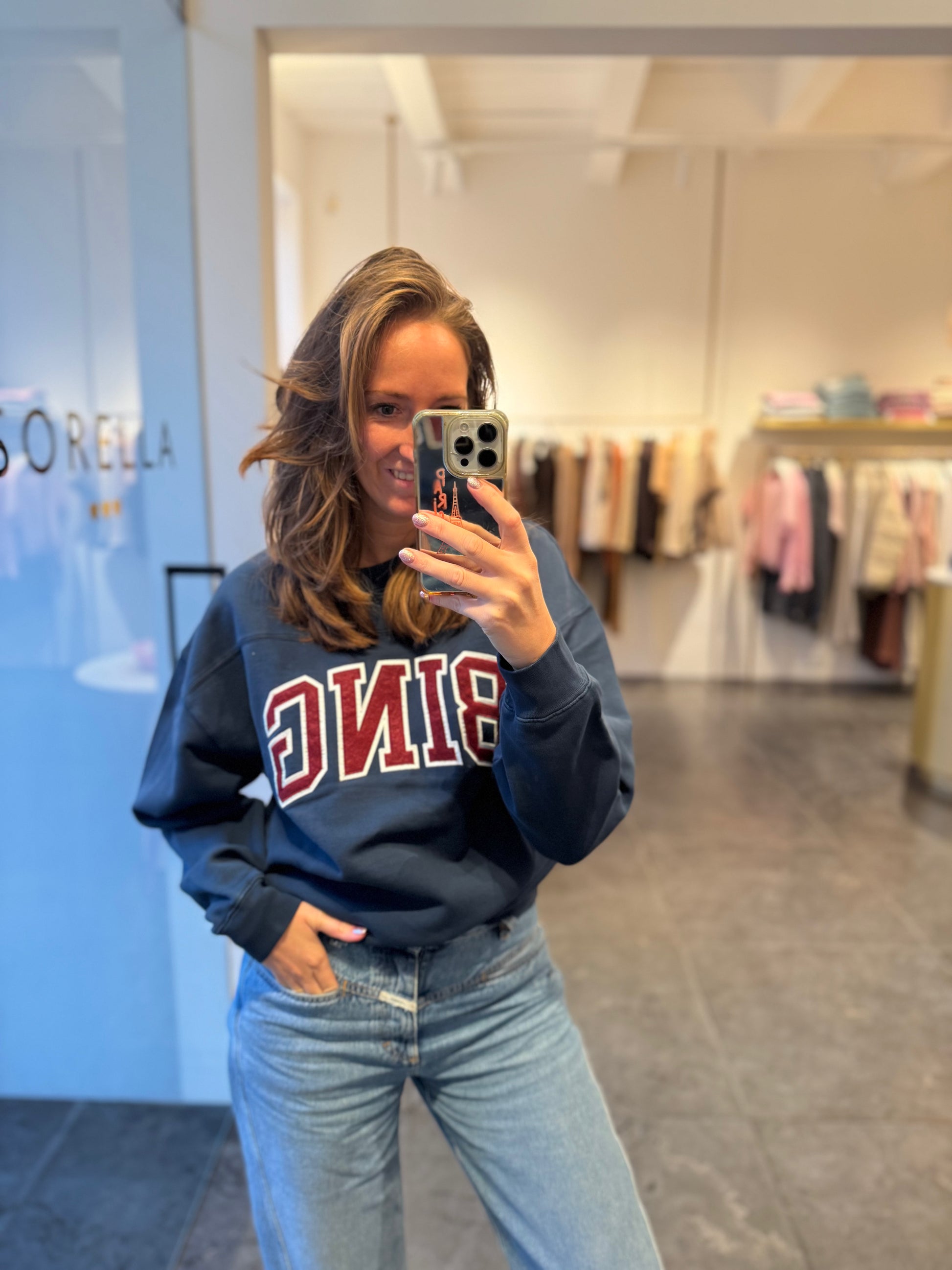 Sweater Trenton navy red