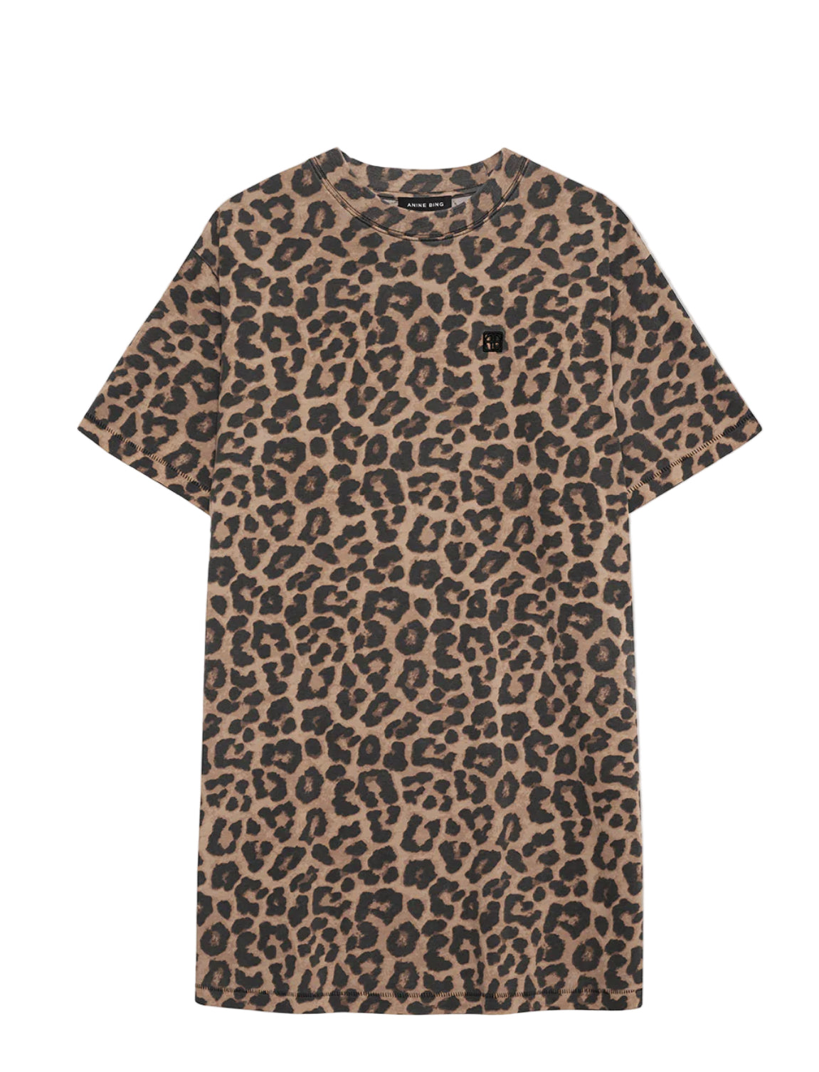 Dress Beth black brown leopard