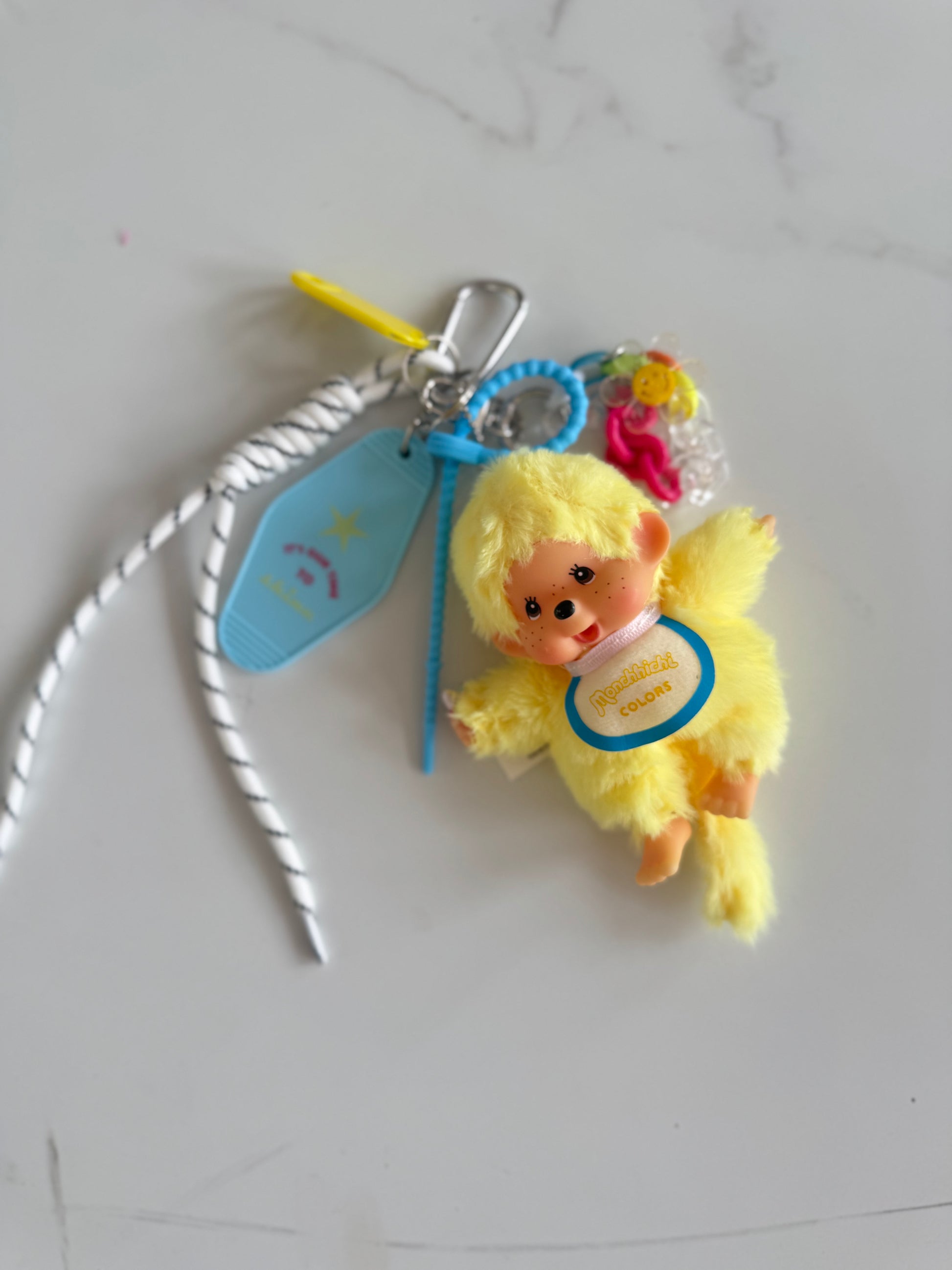Bag charm Monchici yellow