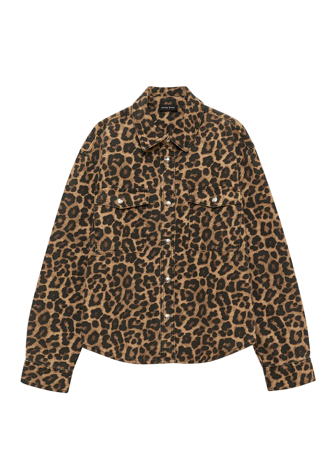 Blouse Paxton black brown leopard