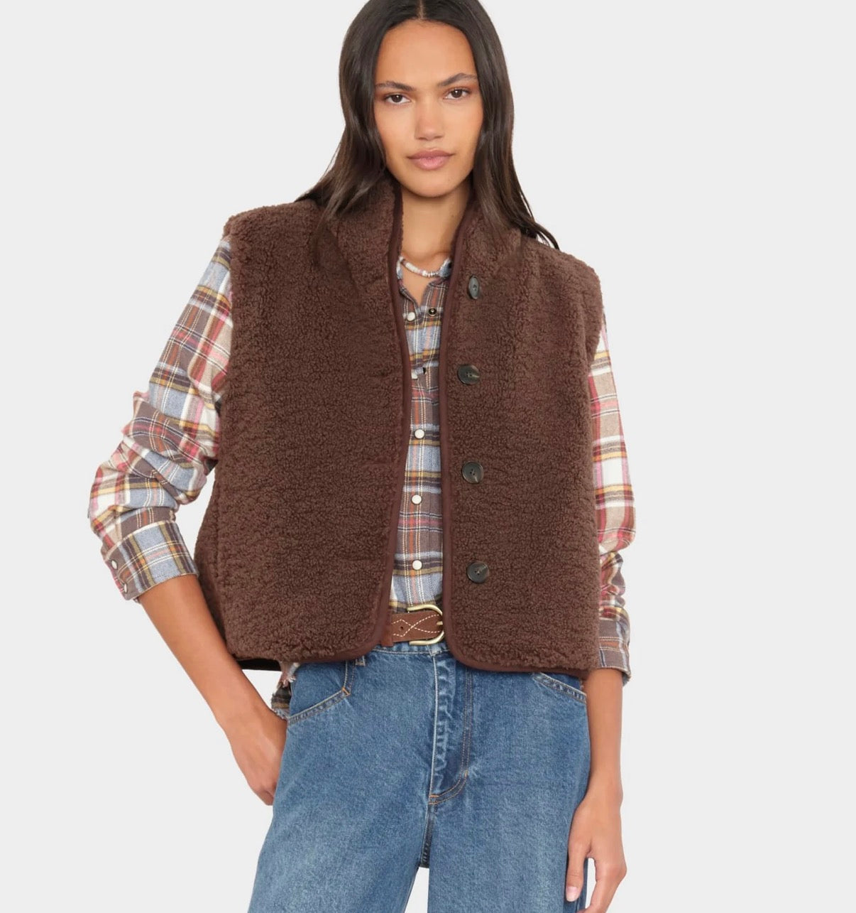 Image of Cardigan Kensi chocolate brown