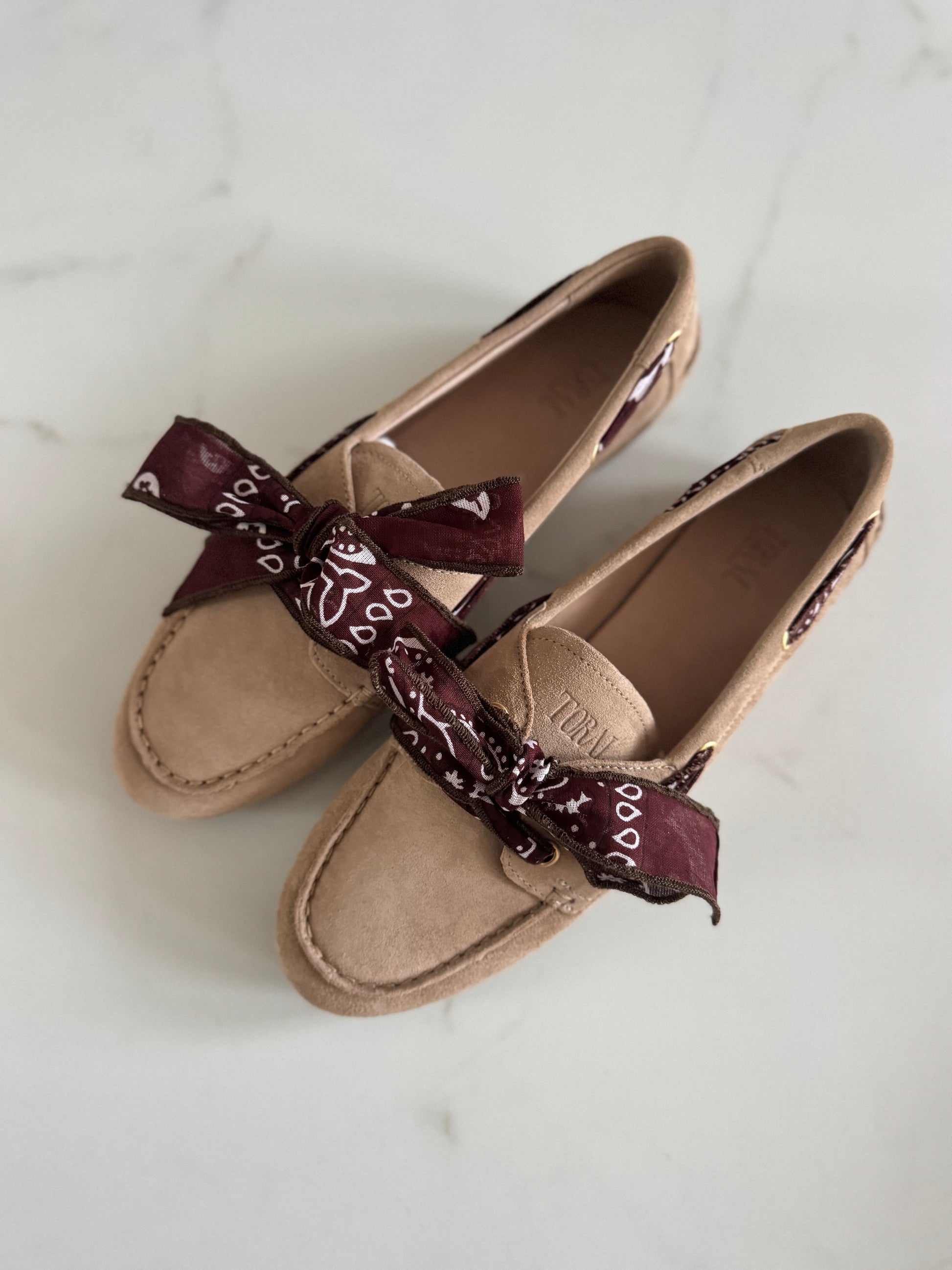 Boat loafer Nahua bandana sabbia