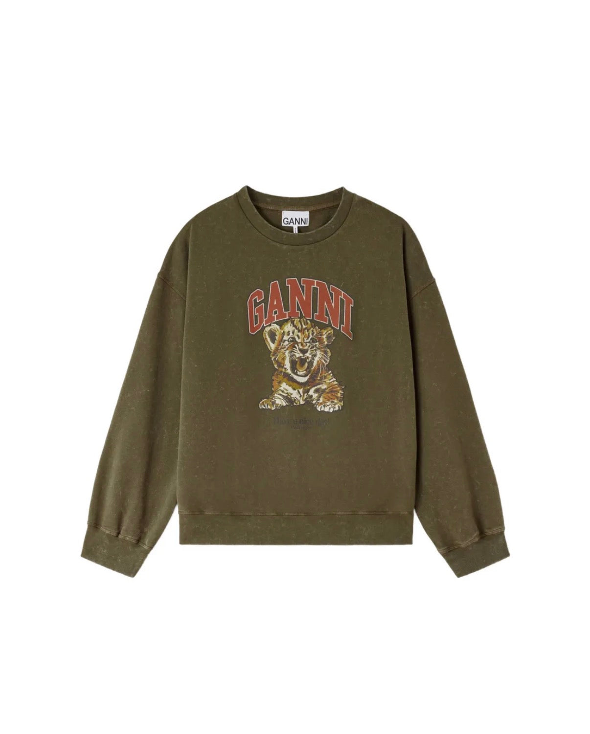 Image of Sweater Isoli tiger military olive
