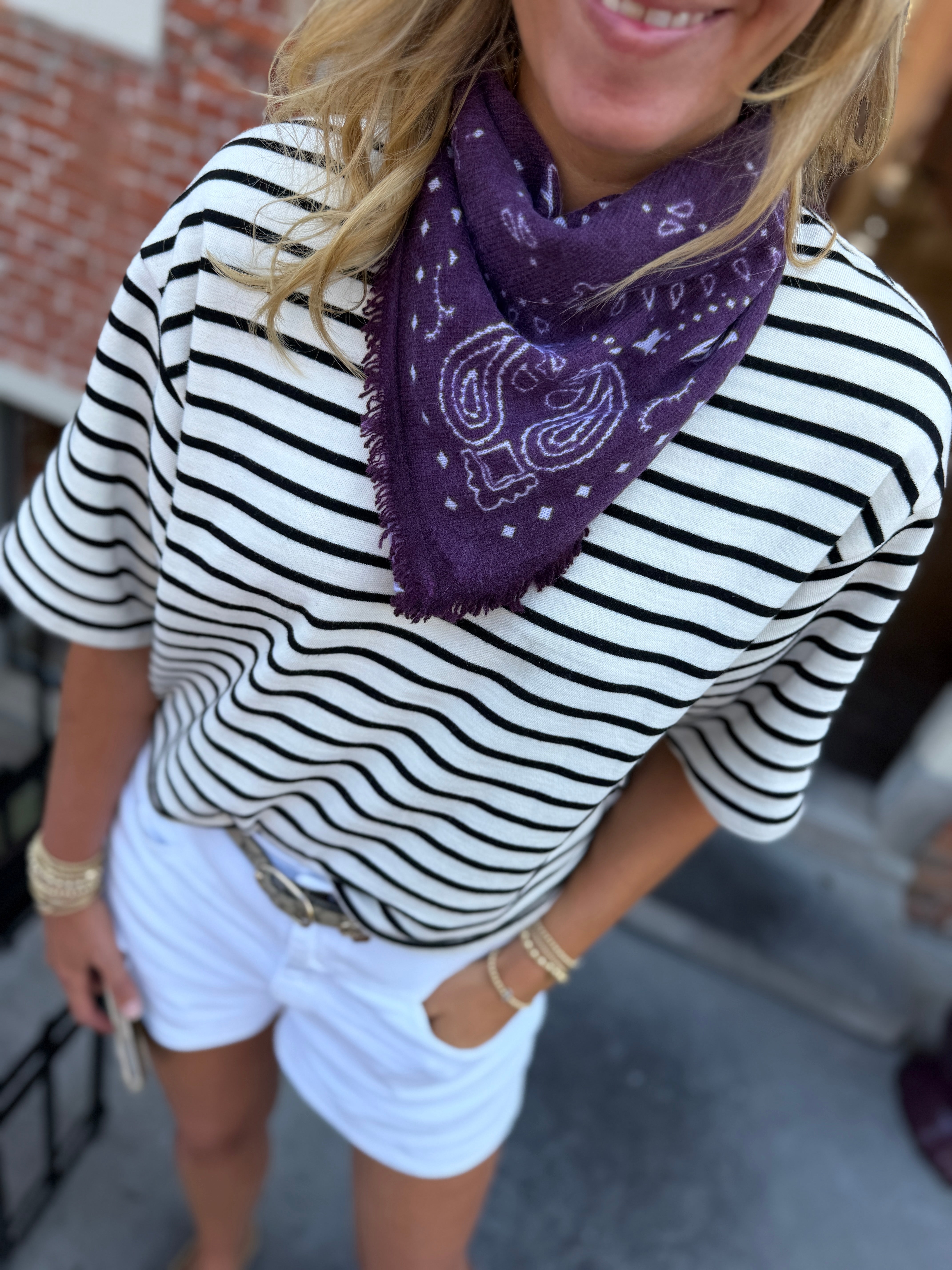 Image of Bandana cashmere merlot
