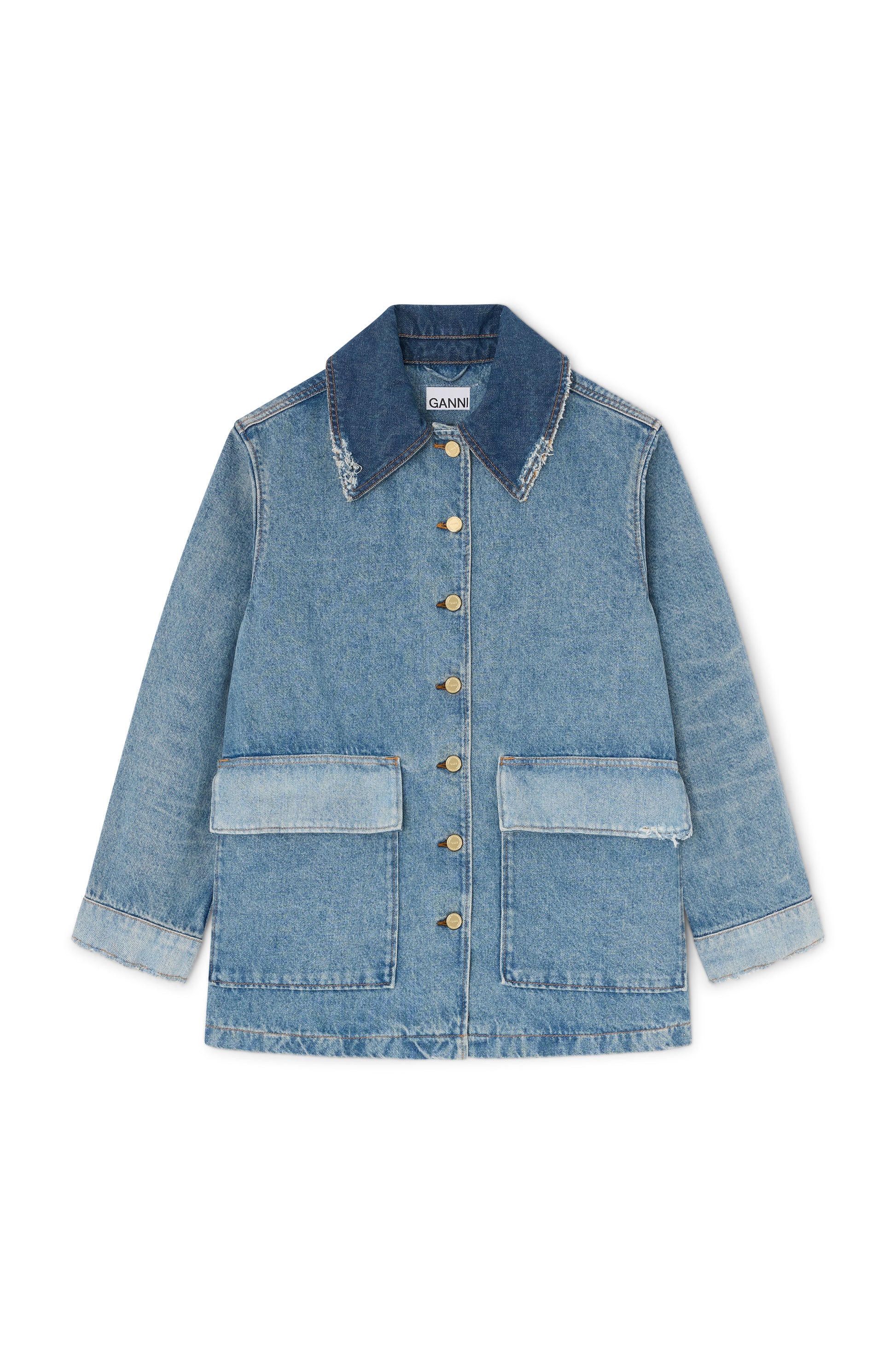 Jacket denim patchwork