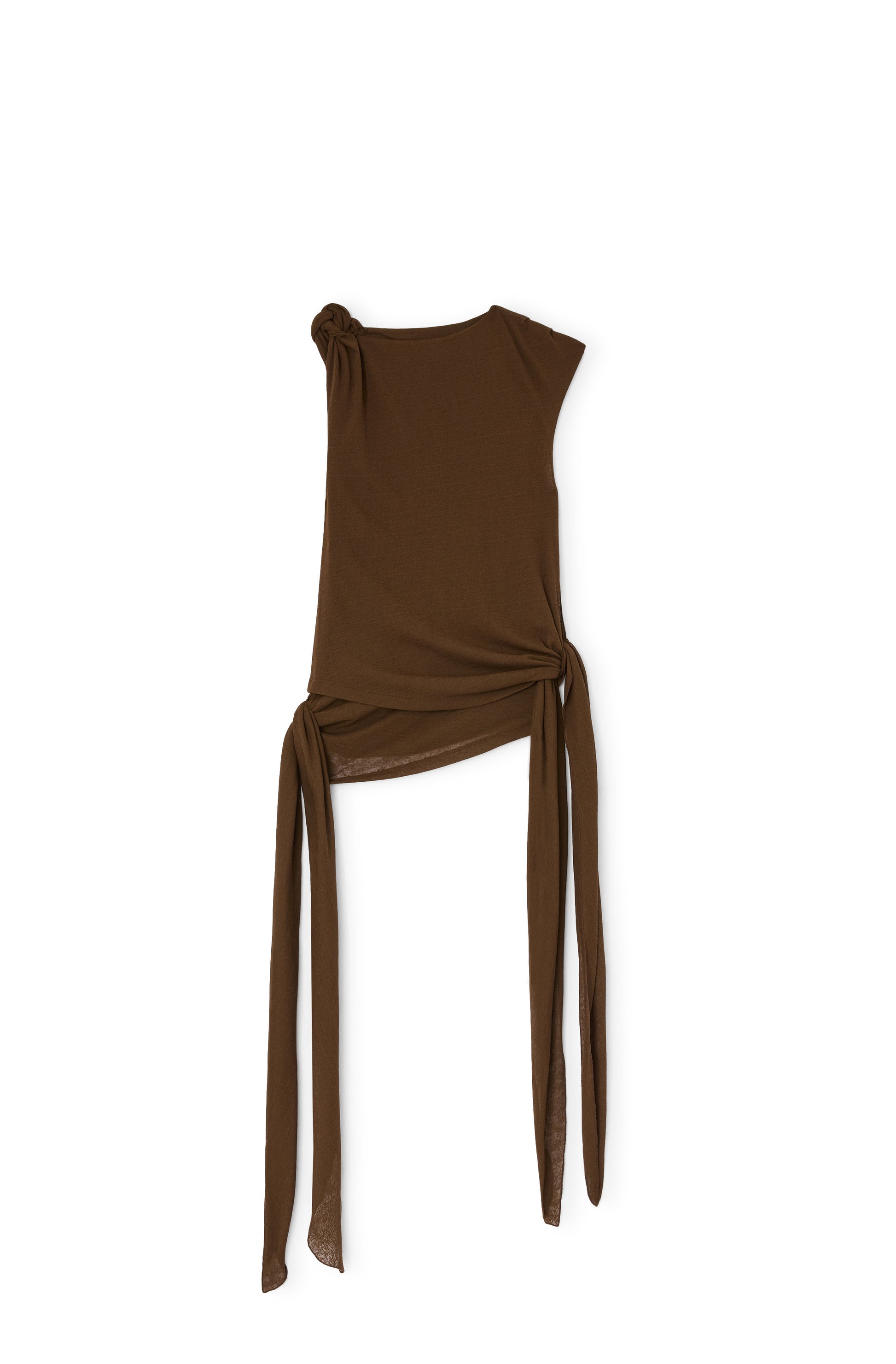 Top Marl mesh tie brown