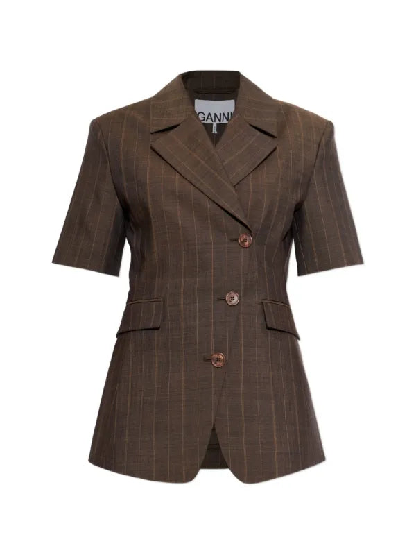 Blazer stripe melange short sleeve