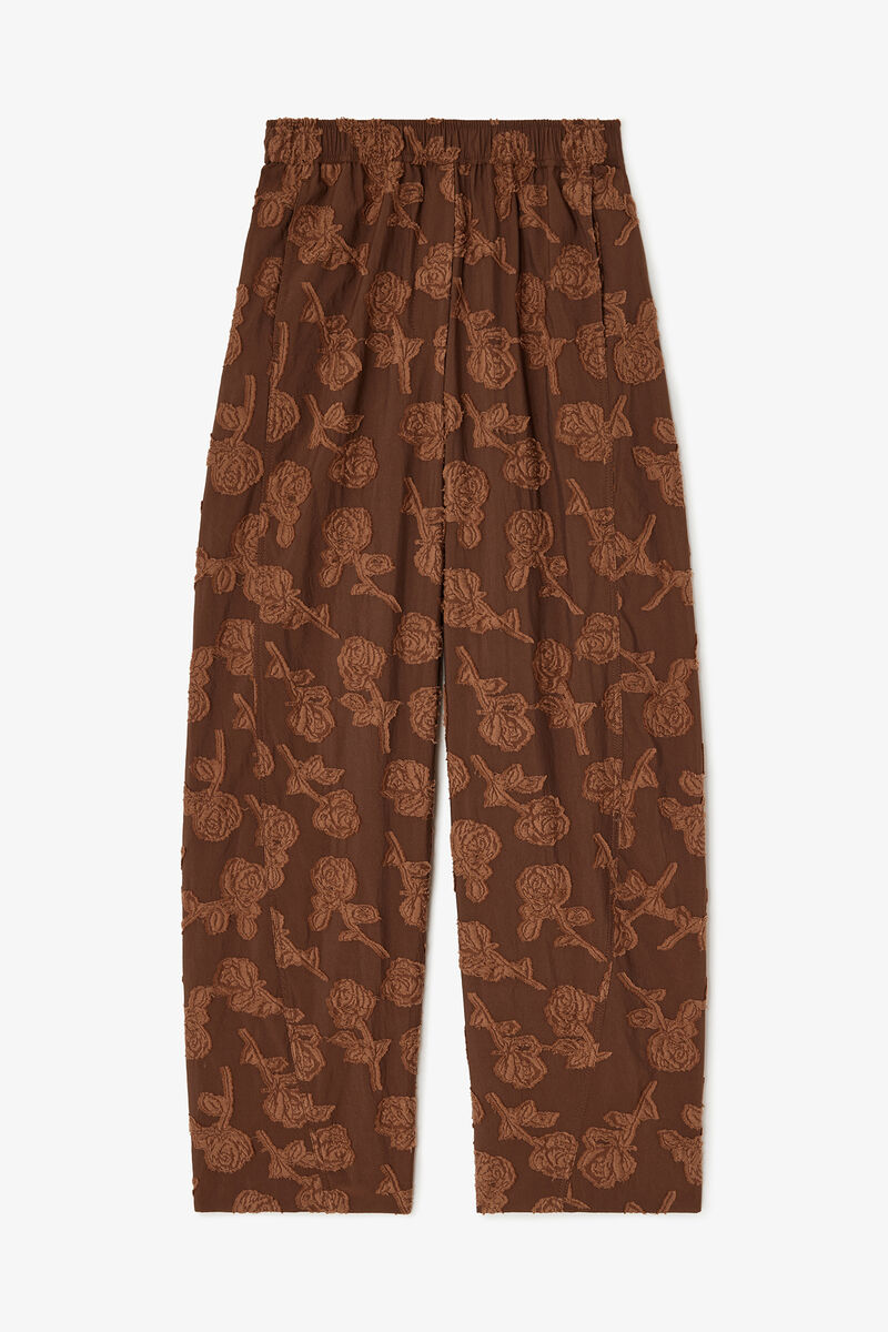 Image of Pants coupe elastic cocoa brown