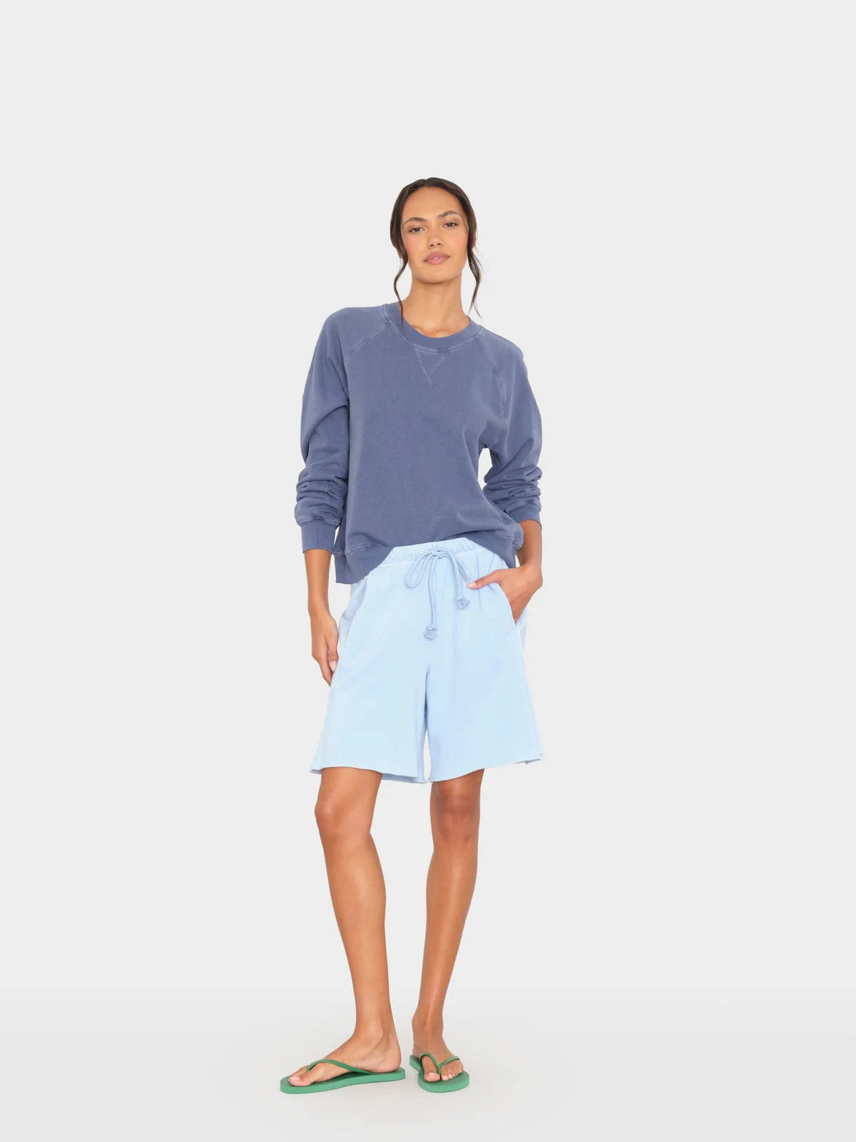 Short Rocco jersey seasalt blue