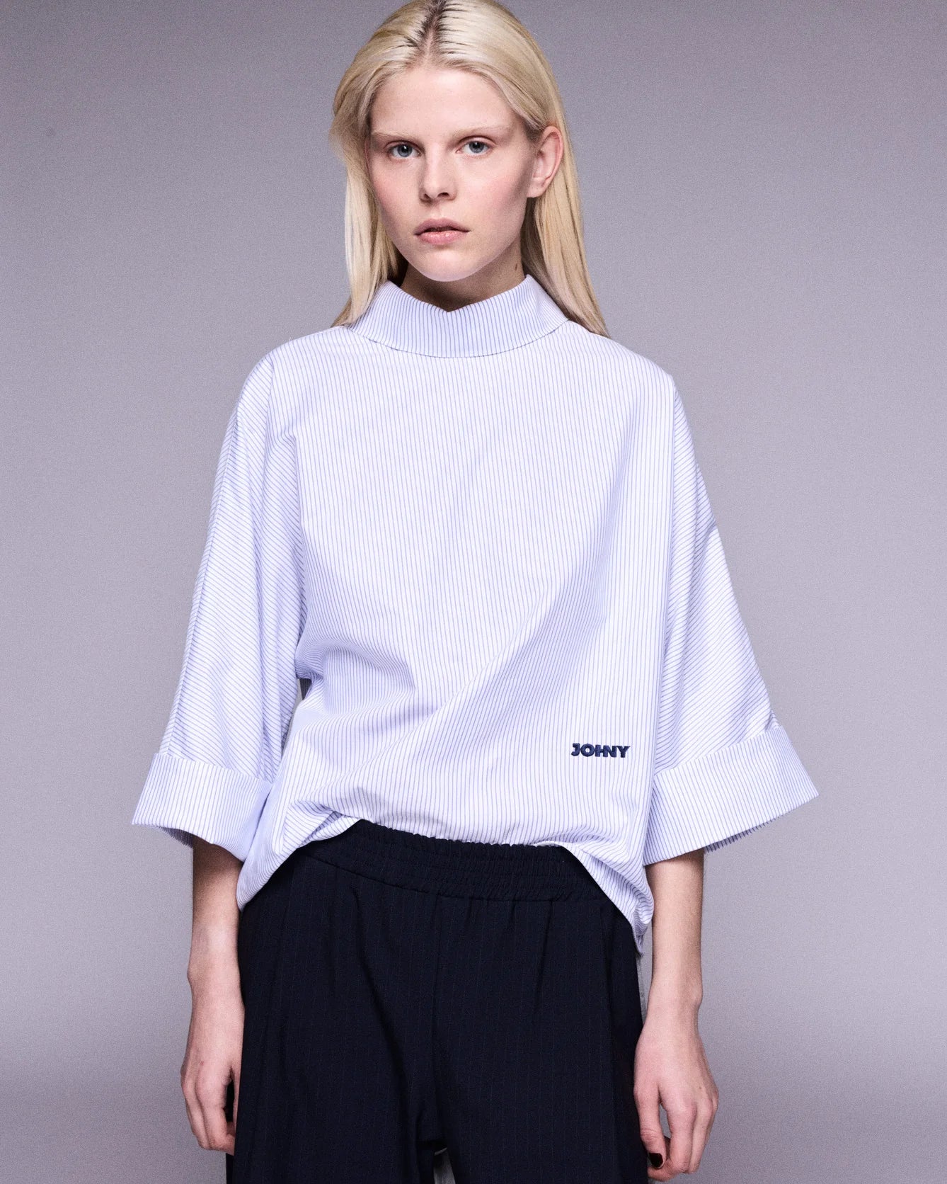 Blouse Stella white/blue