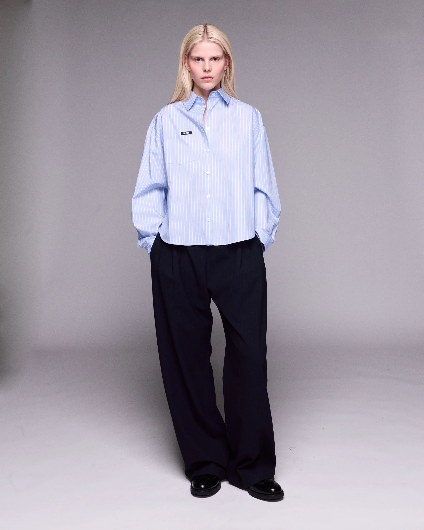 Image of Pants Ayo navy pinstripe