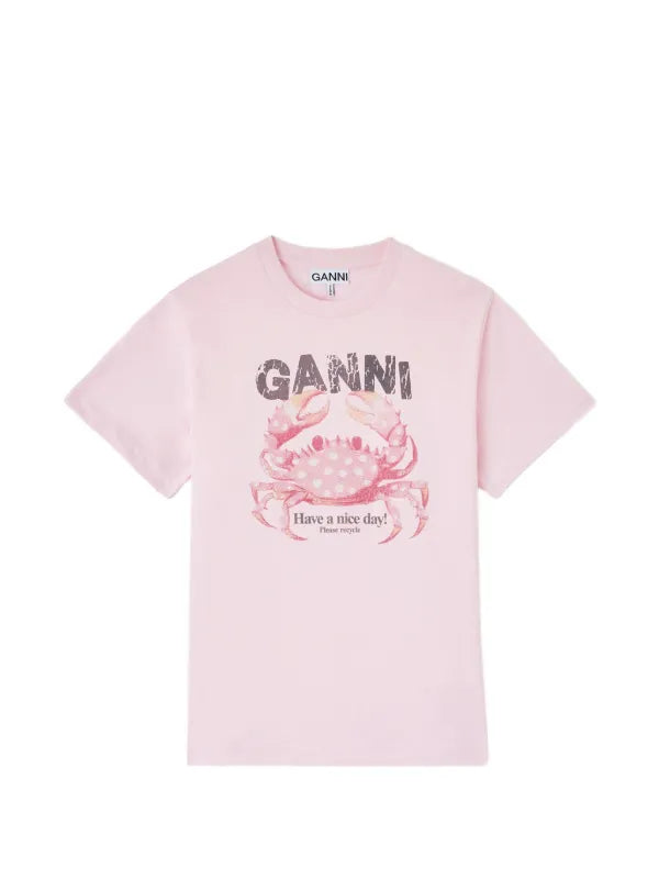 Tee crab with caviar chalk pink