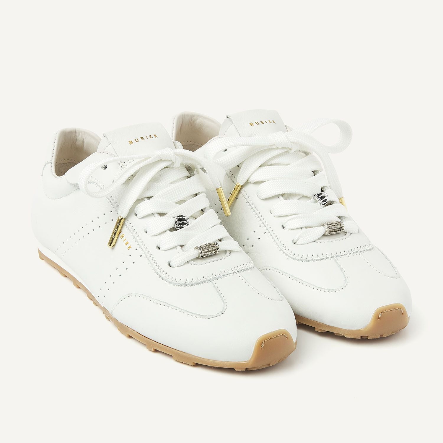 Billy Lou white leather