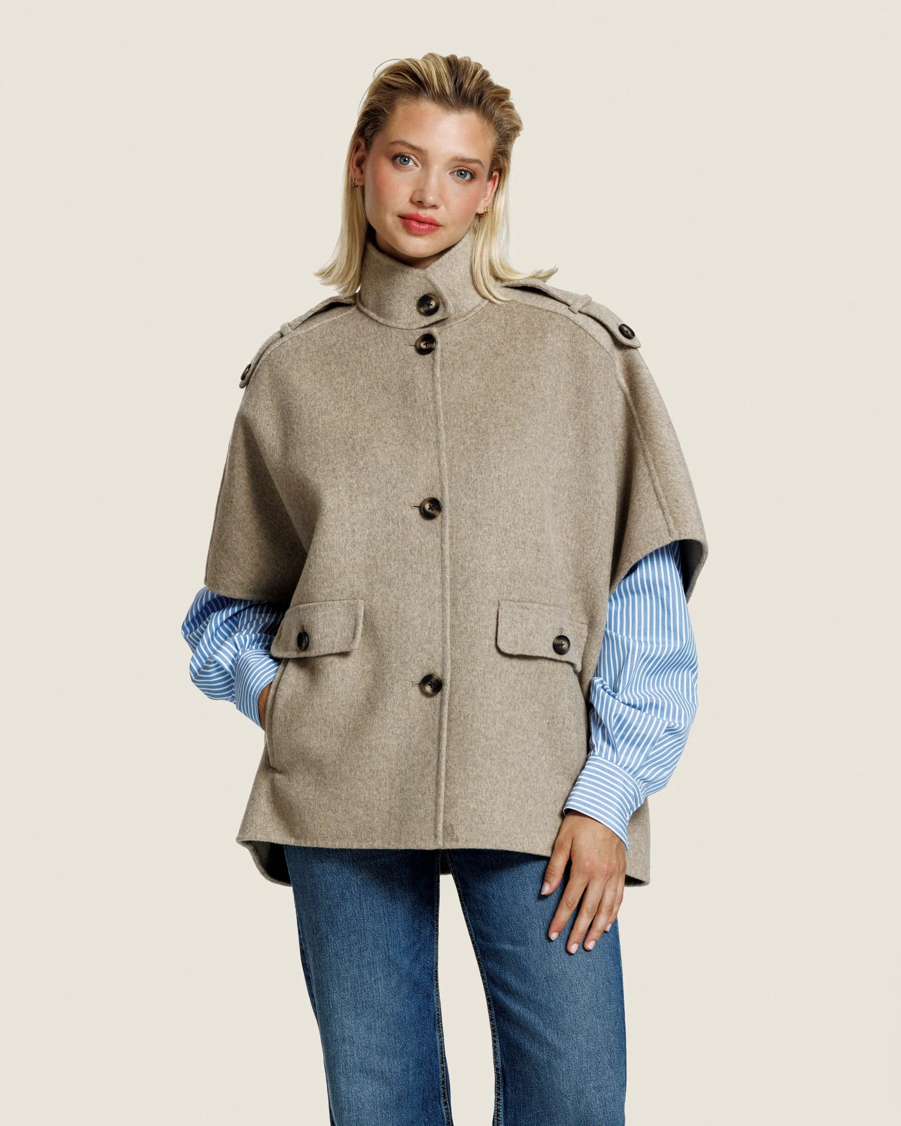 Image of Jacket Frenkie beige melange