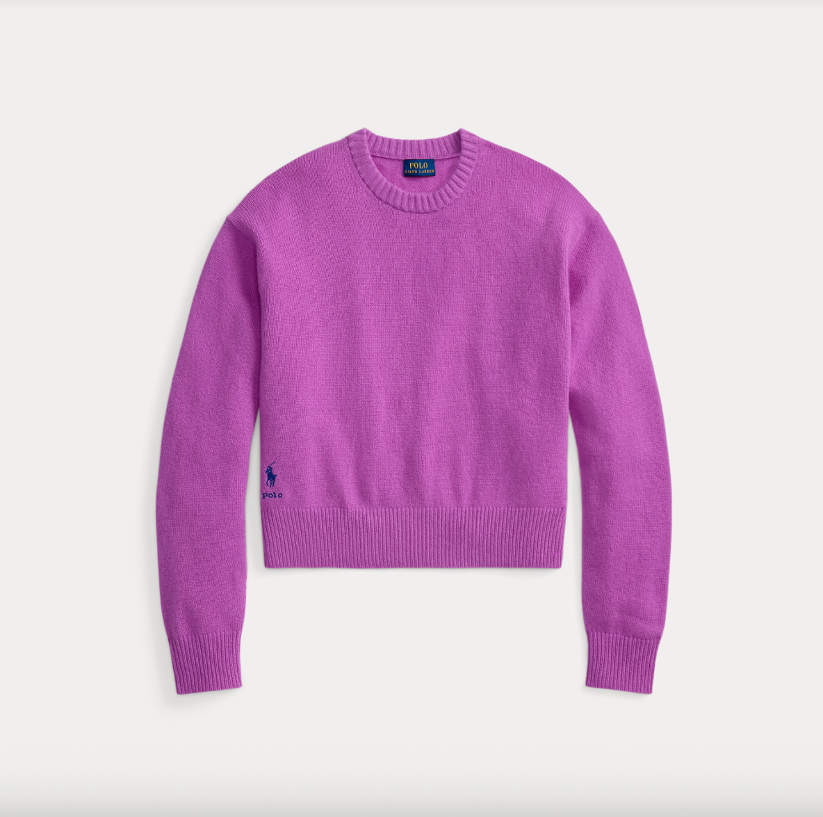 Knit cashmere purple