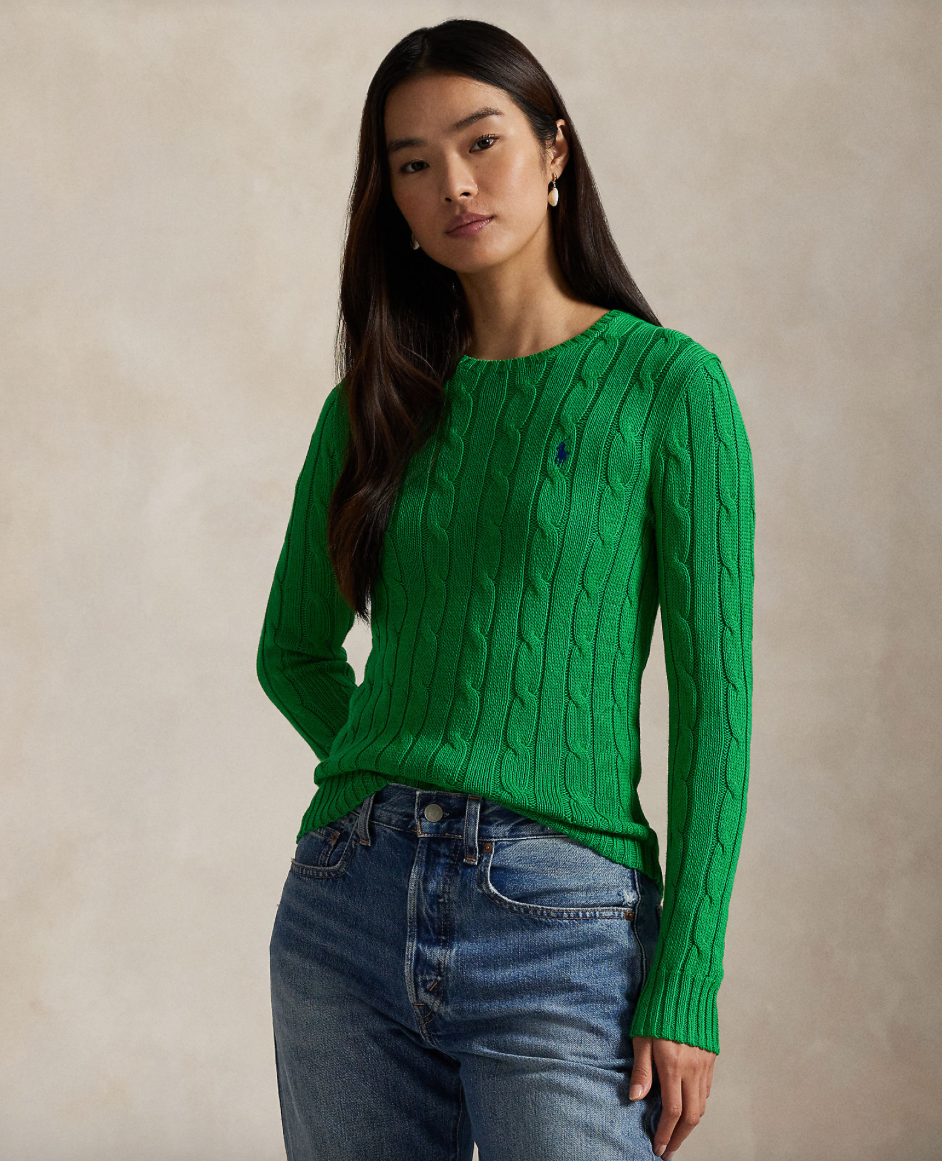 Knit Julianna cotton preppy green