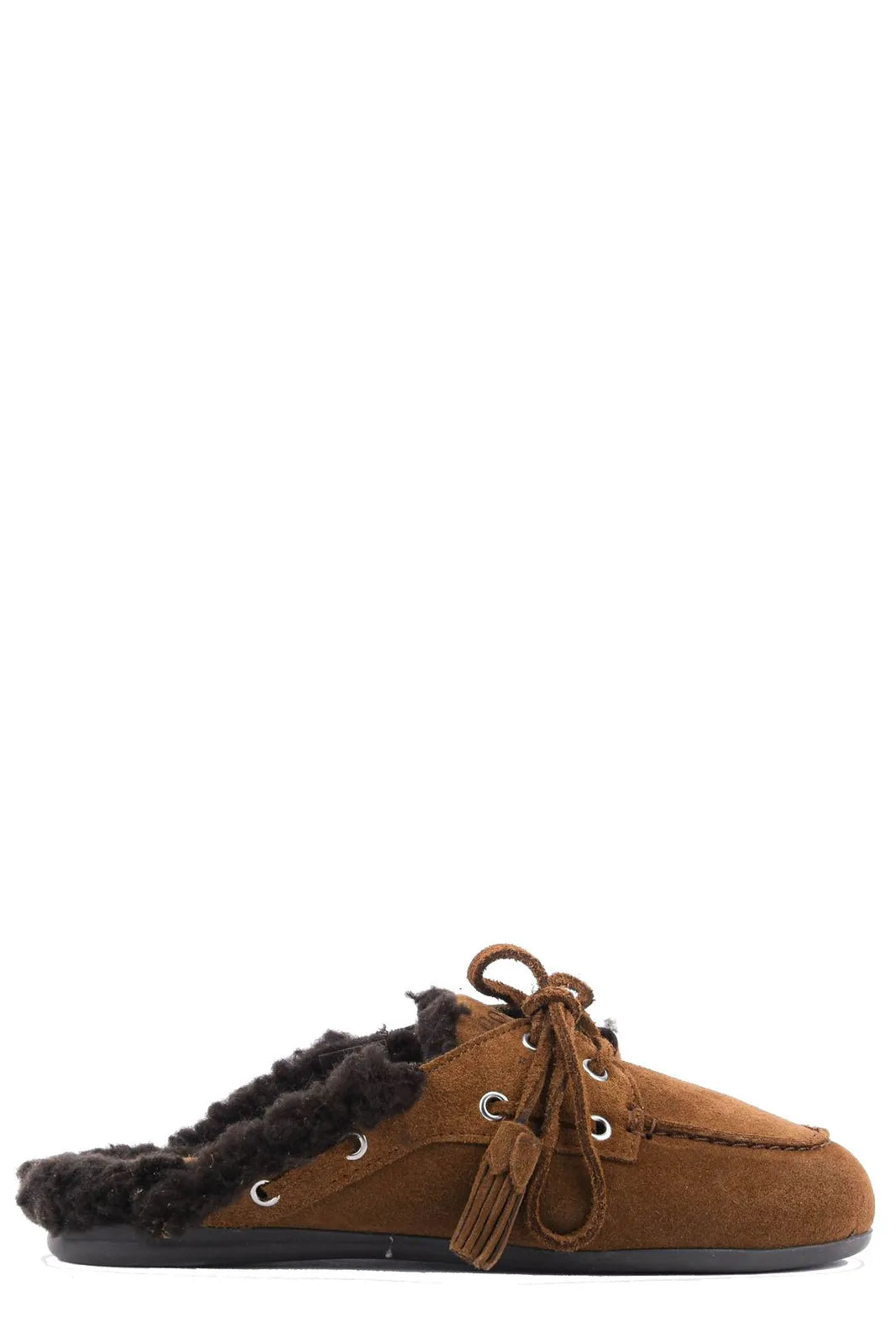 Mule brown fur dark brown