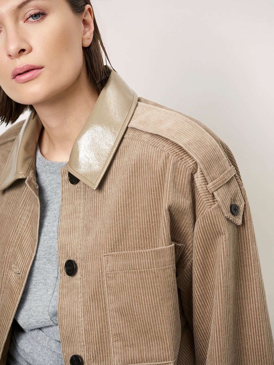 Image of Coat Scout corduroy warm beige