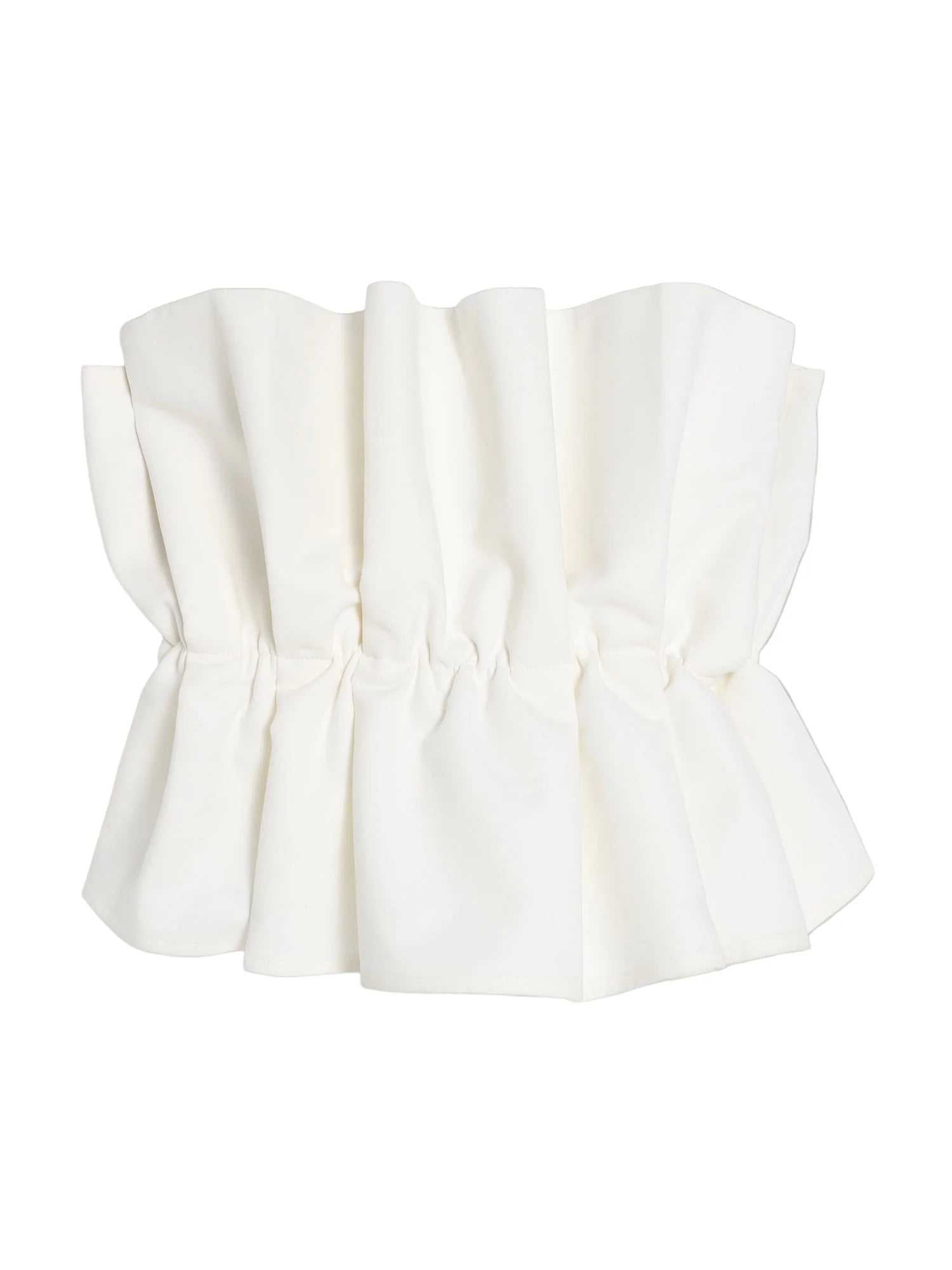 Top pleat white